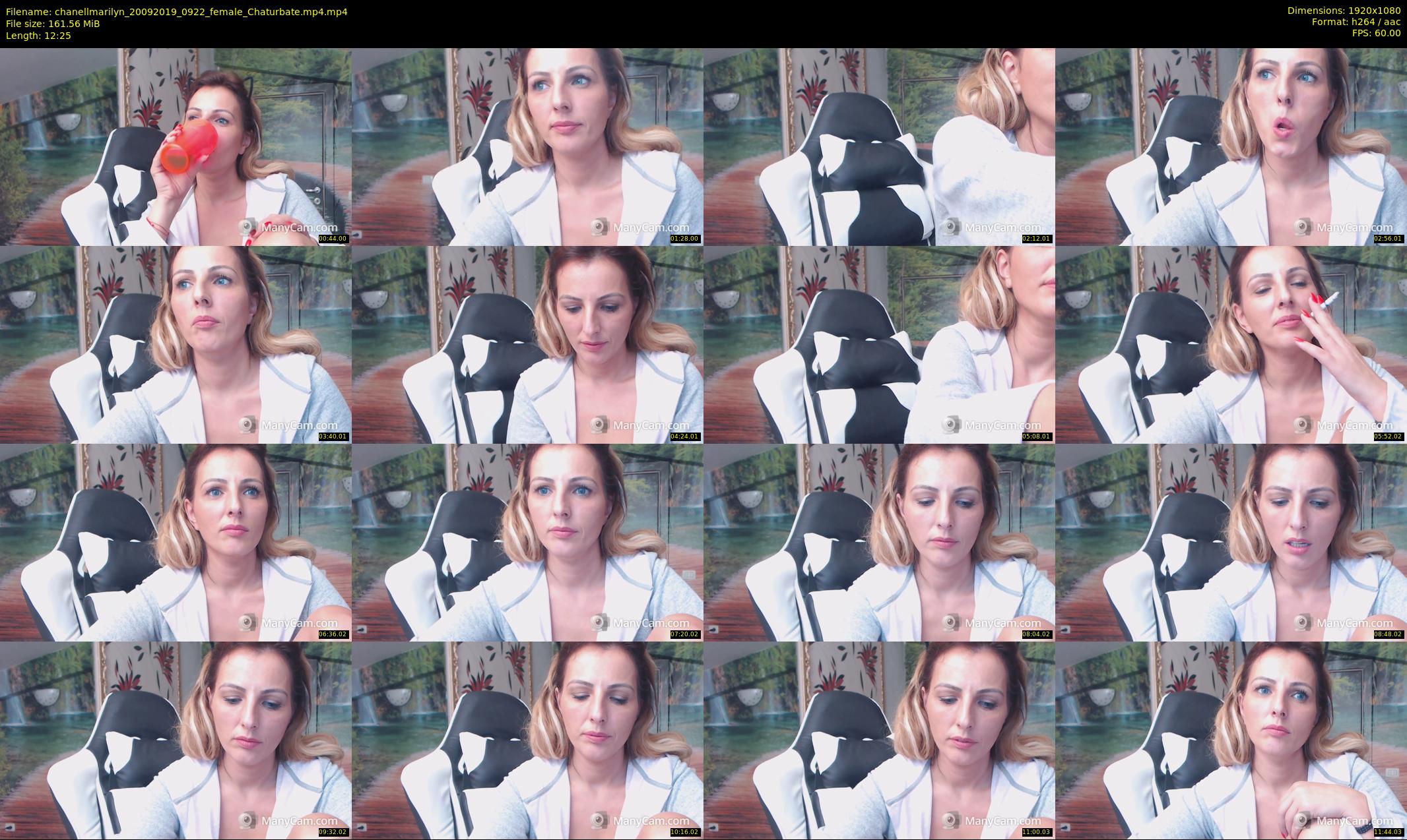 chanellmarilyn — 13 minute Chaturbate female cam show recording, 1080p, Sep 20, 2019