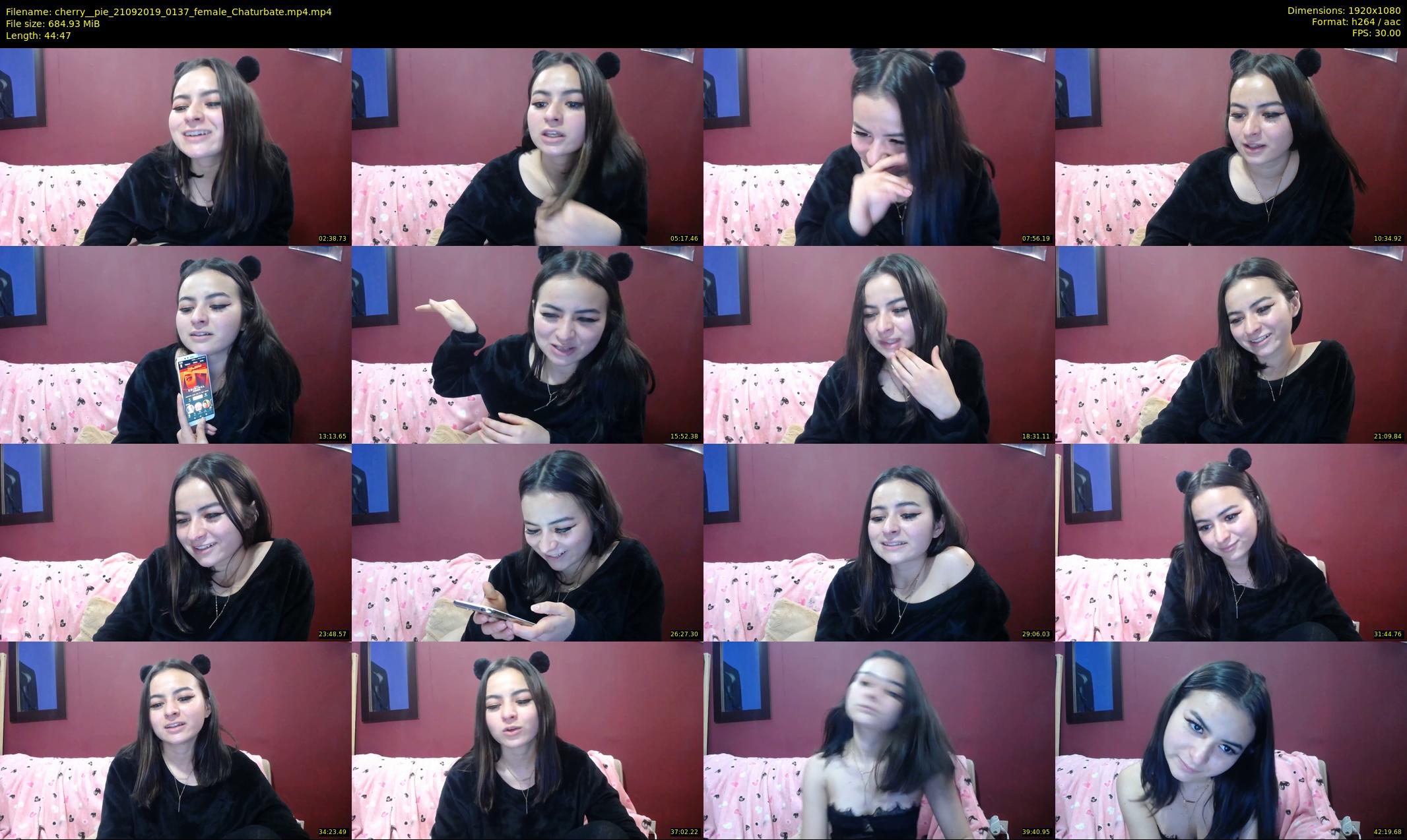 cherry__pie — 45 minute Chaturbate female cam show recording, 1080p, Sep 21, 2019
