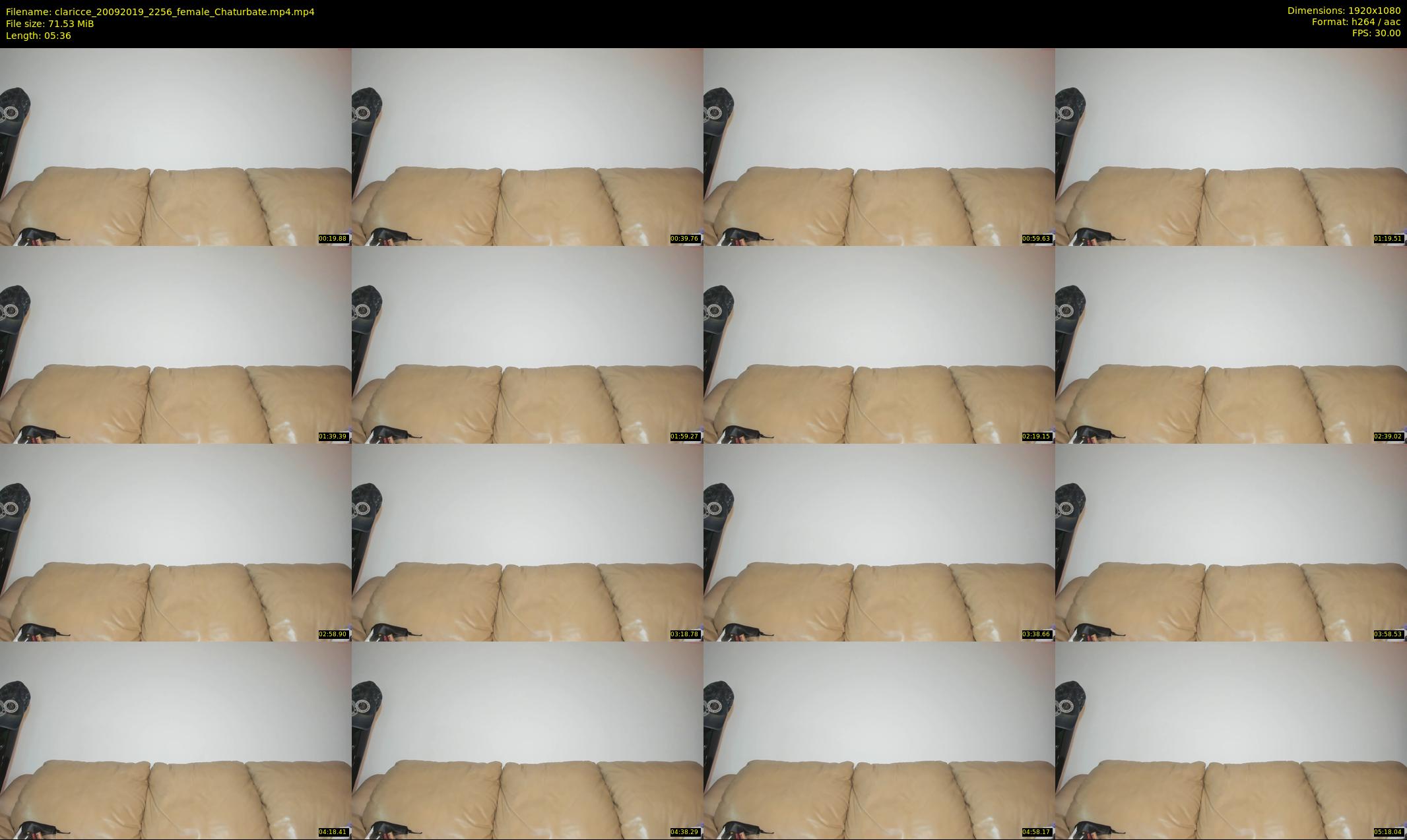 claricce — 6 minute Chaturbate female cam show recording, 1080p, Sep 20, 2019