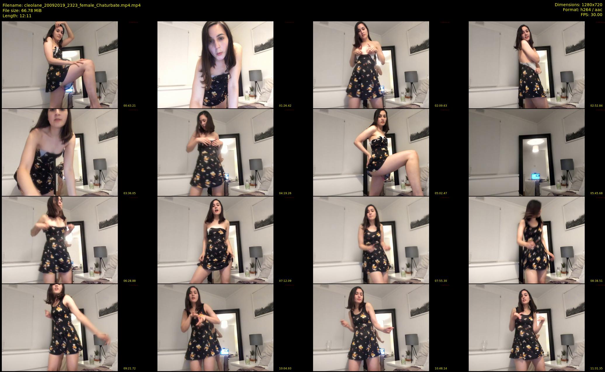 cleolane — 13 minute Chaturbate female cam show recording, 720p, Sep 20, 2019