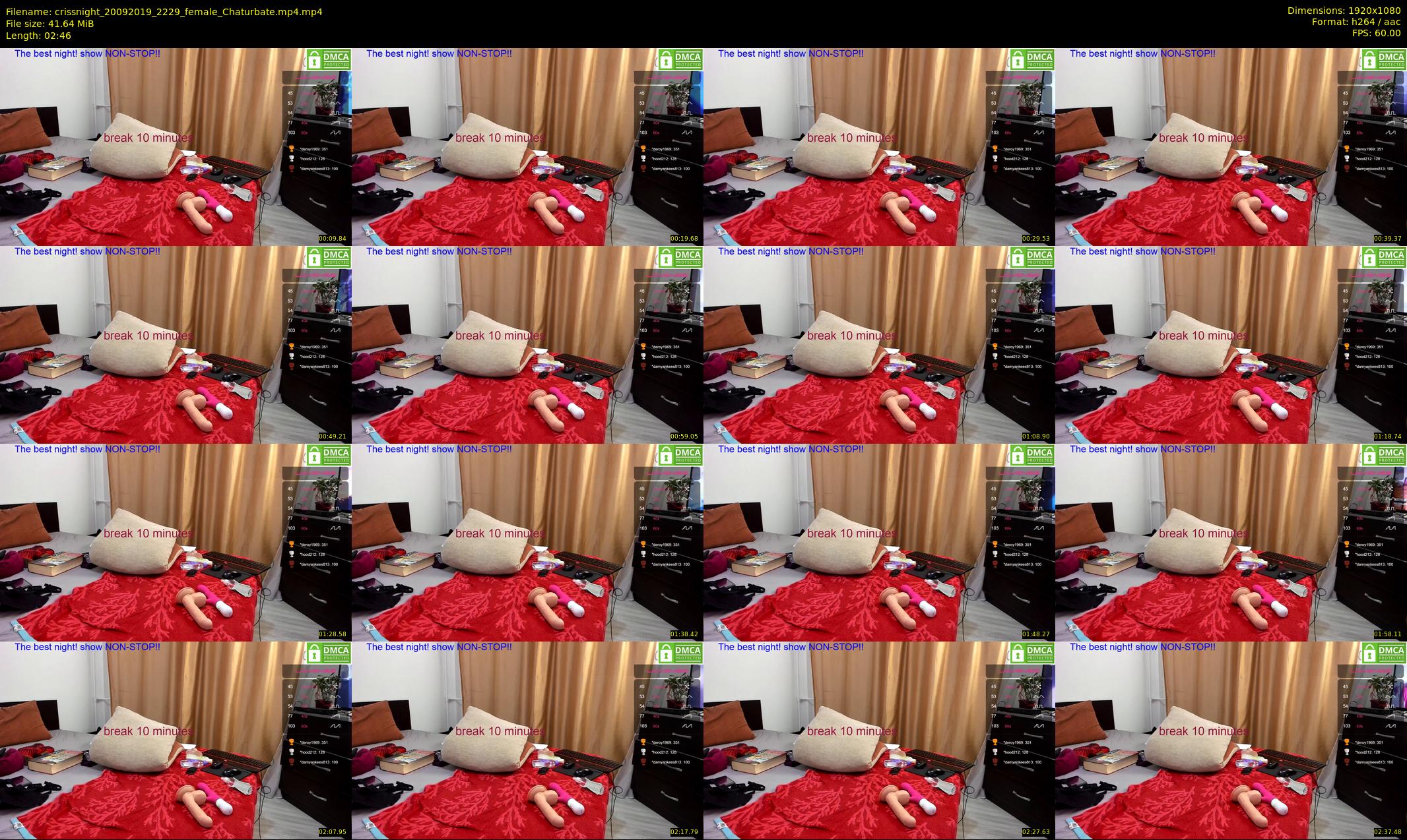 crissnight — 3 minute Chaturbate female cam show recording, 1080p, Sep 20, 2019