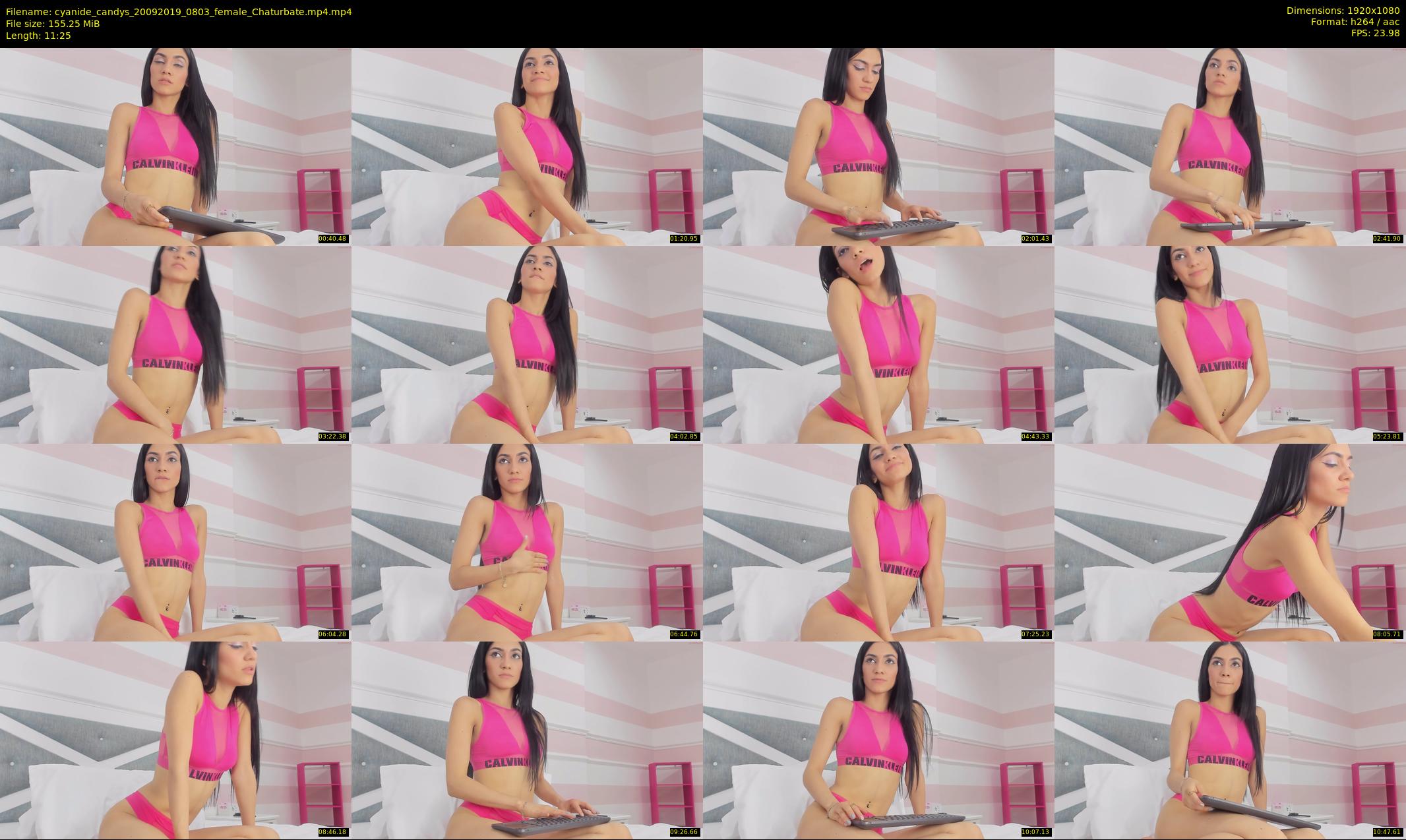 cyanide_candys — 12 minute Chaturbate female cam show recording, 1080p, Sep 20, 2019
