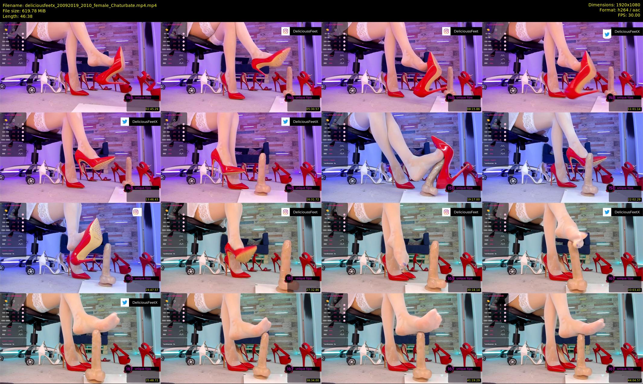 deliciousfeetx — 47 minute Chaturbate female cam show recording, 1080p, Sep 20, 2019