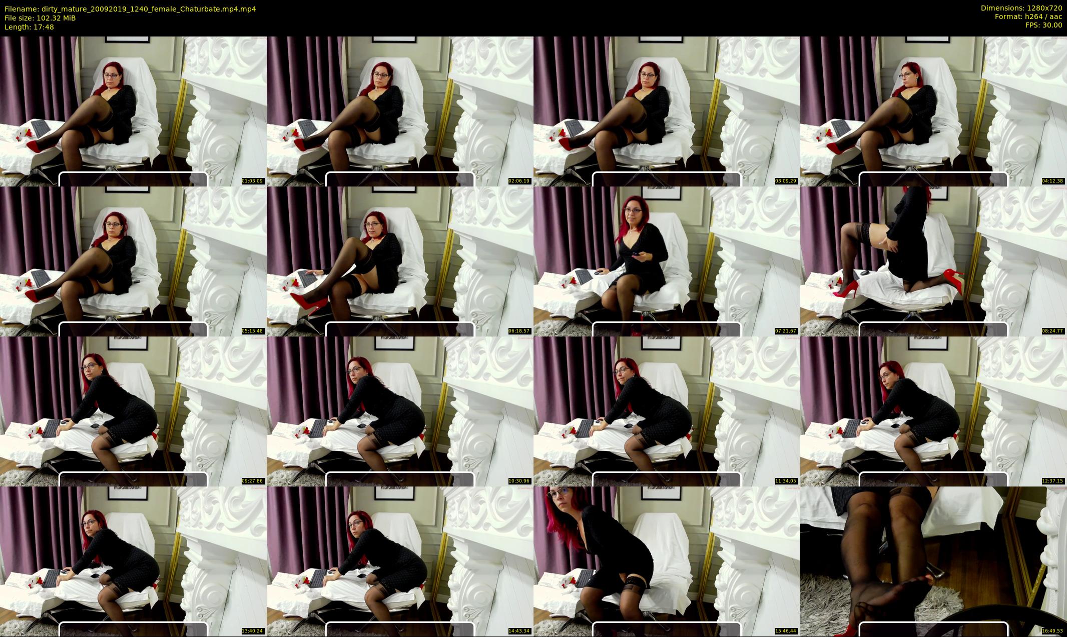 dirty_mature — 18 minute Chaturbate female cam show recording, 720p, Sep 20, 2019