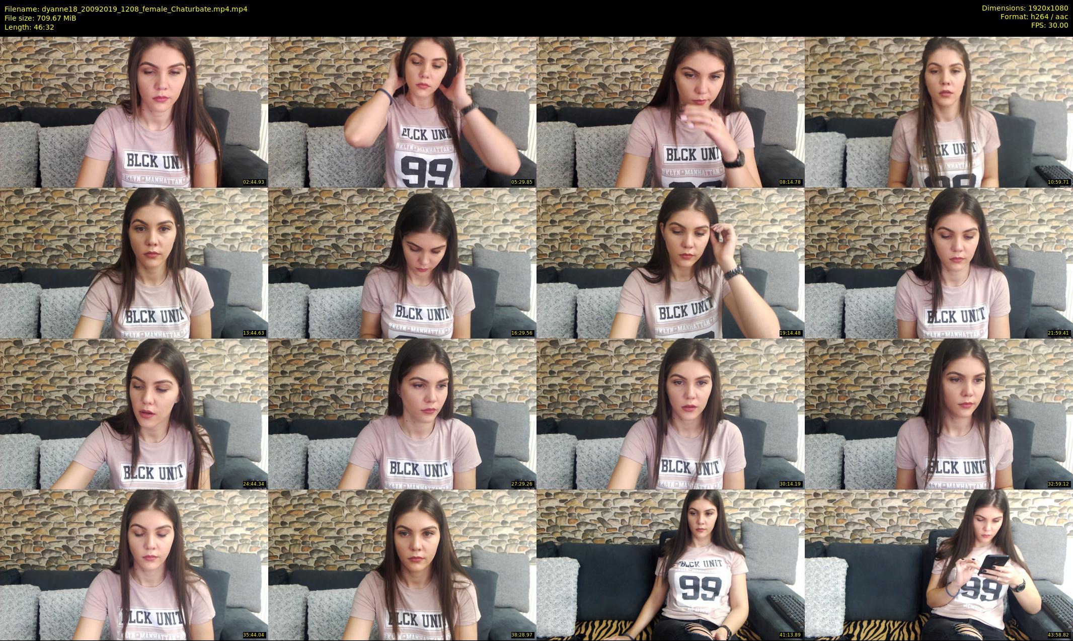 dyanne18 — 47 minute Chaturbate female cam show recording, 1080p, Sep 20, 2019
