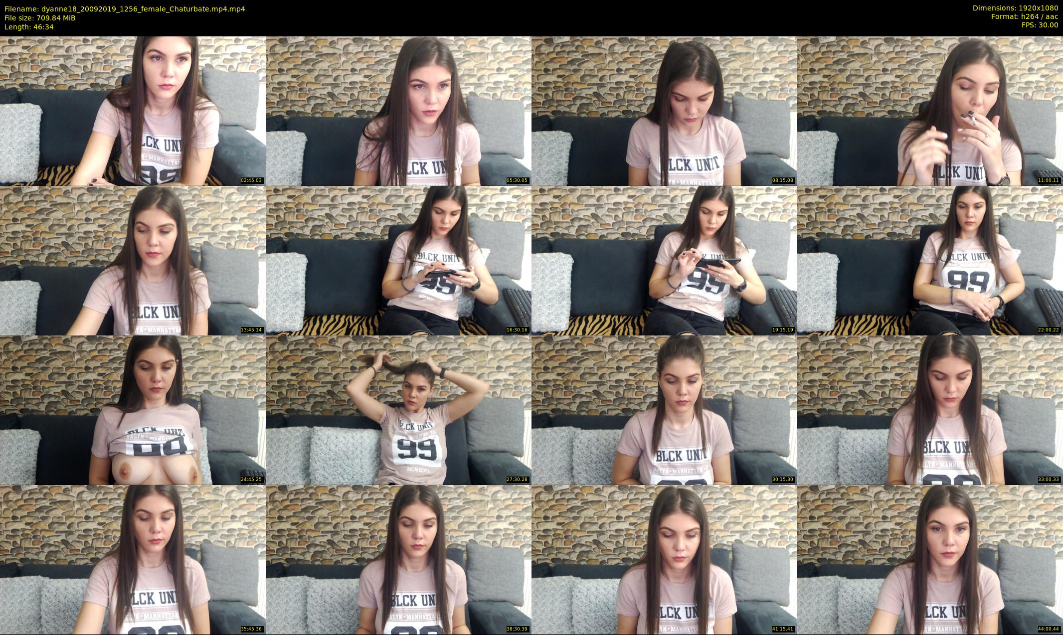 dyanne18 — 47 minute Chaturbate female cam show recording, 1080p, Sep 20, 2019