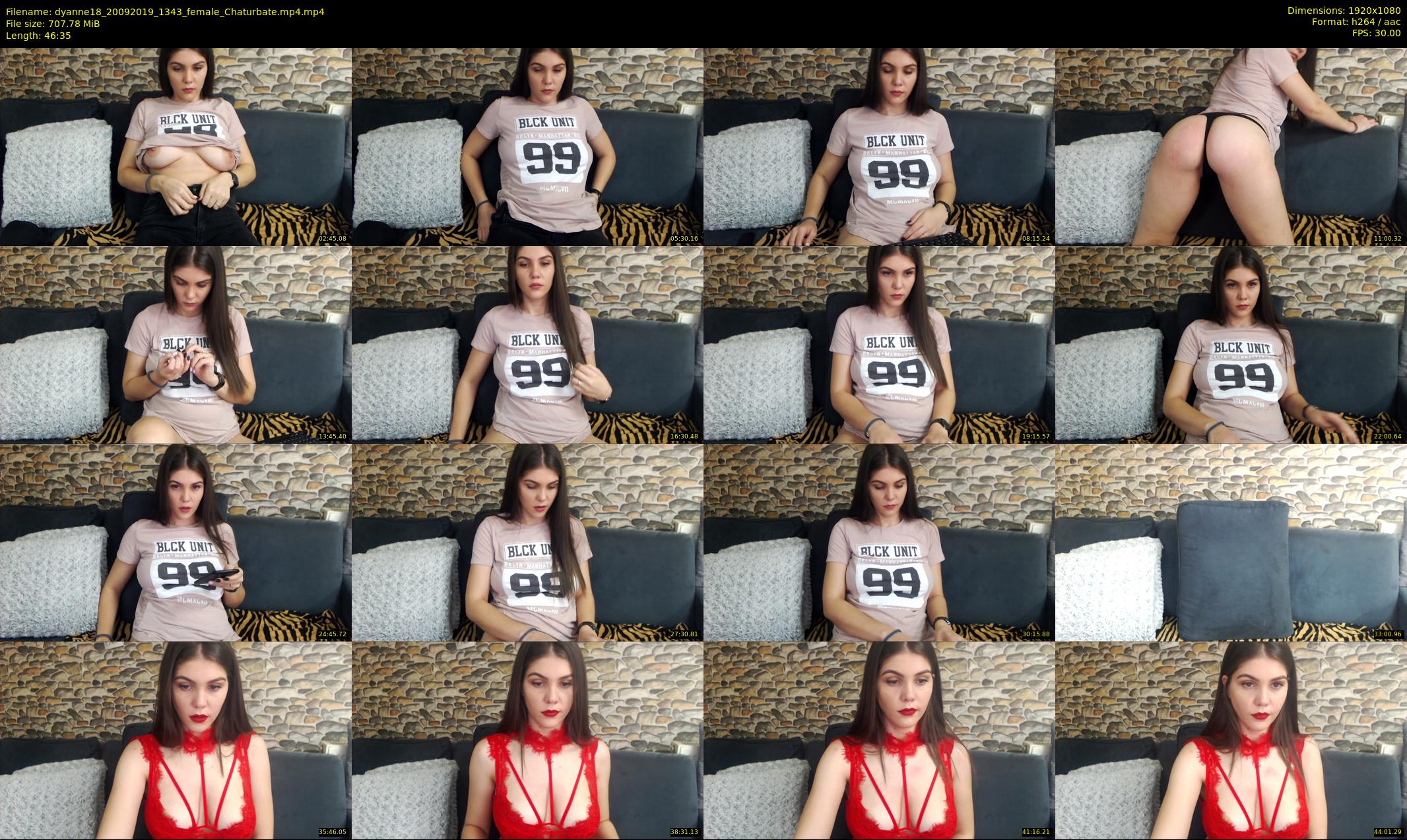 dyanne18 — 47 minute Chaturbate female cam show recording, 1080p, Sep 20, 2019