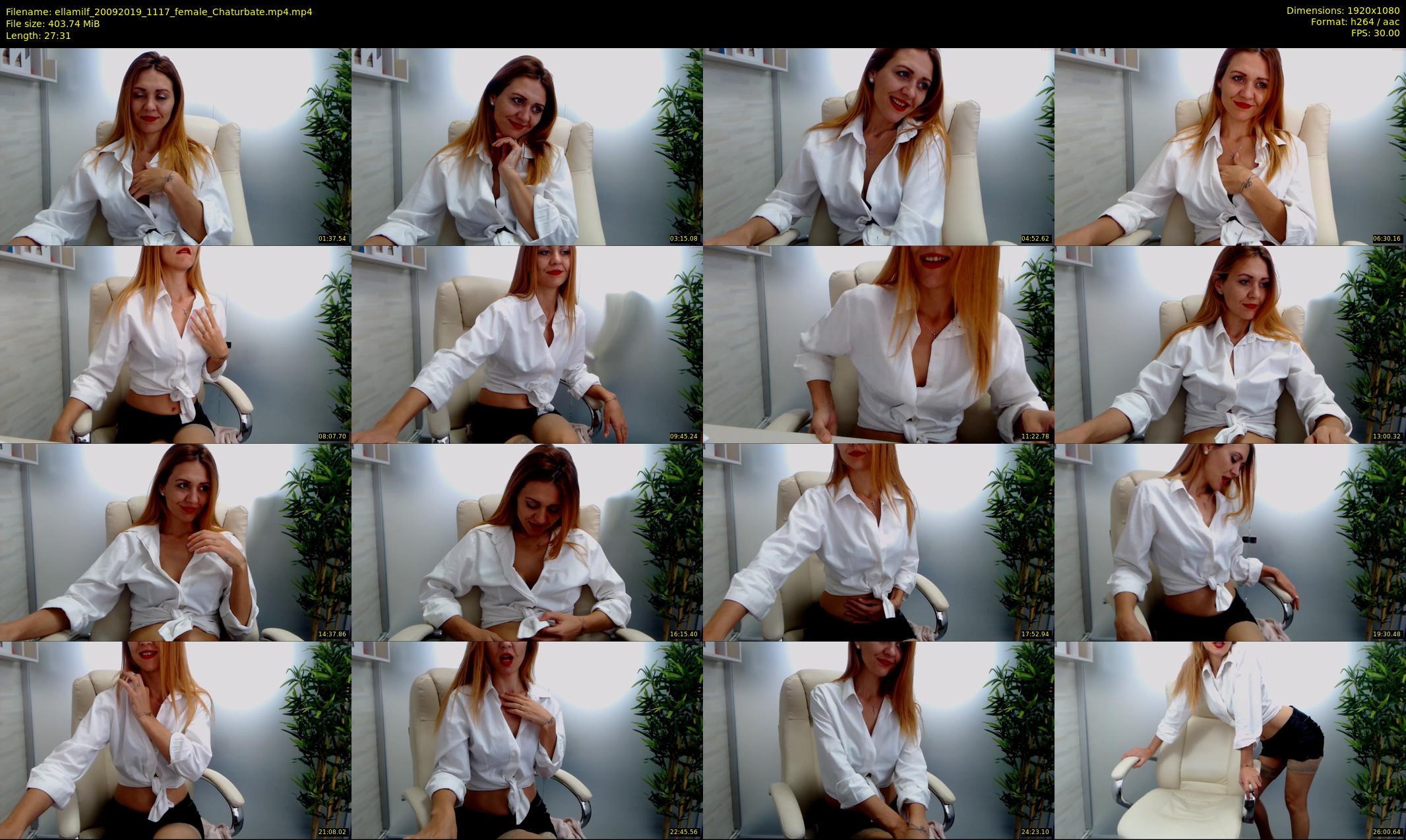 ellamilf — 28 minute Chaturbate female cam show recording, 1080p, Sep 20, 2019