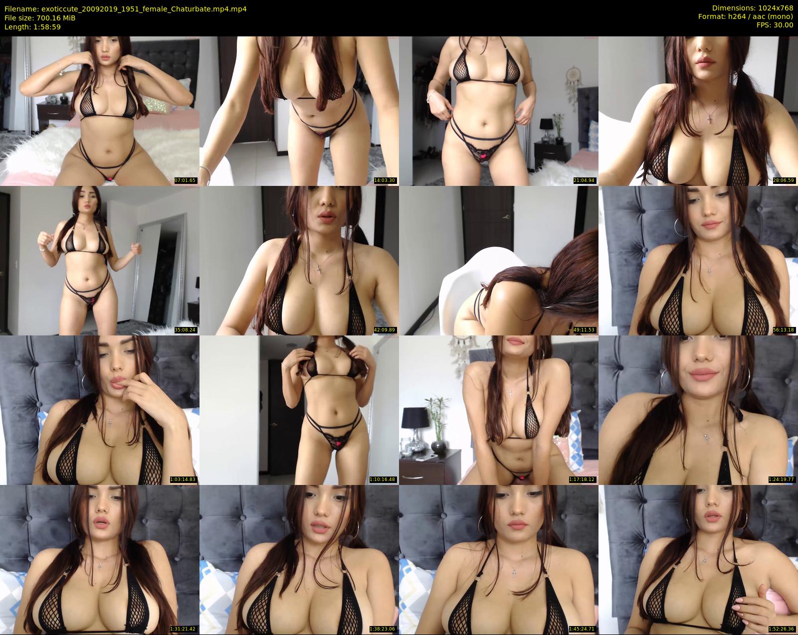exoticcute — 119 minute Chaturbate female cam show recording, 720p, Sep 20, 2019