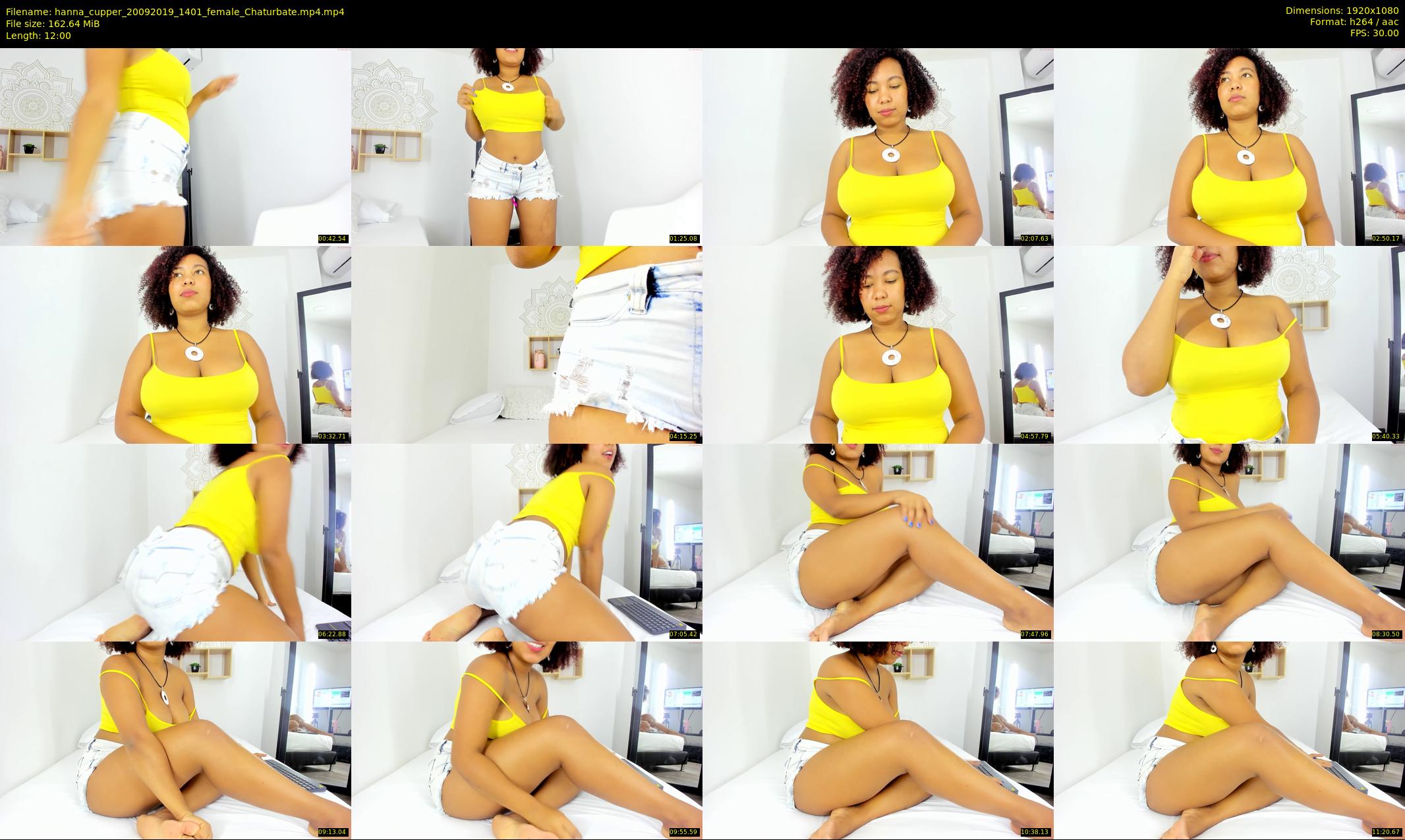 hanna_cupper — 12 minute Chaturbate female cam show recording, 1080p, Sep 20, 2019
