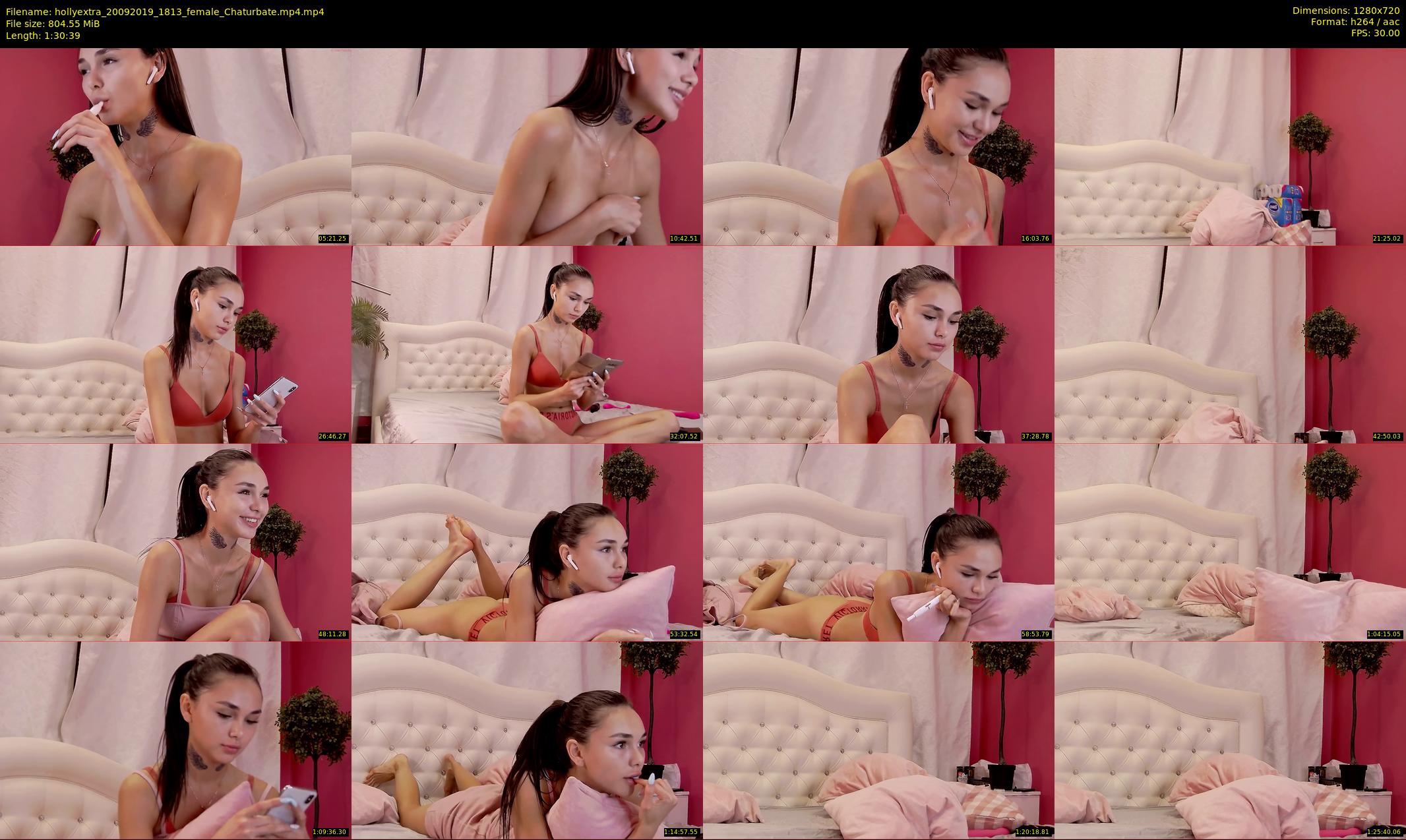 hollyextra — 91 minute Chaturbate female cam show recording, 720p, Sep 20, 2019