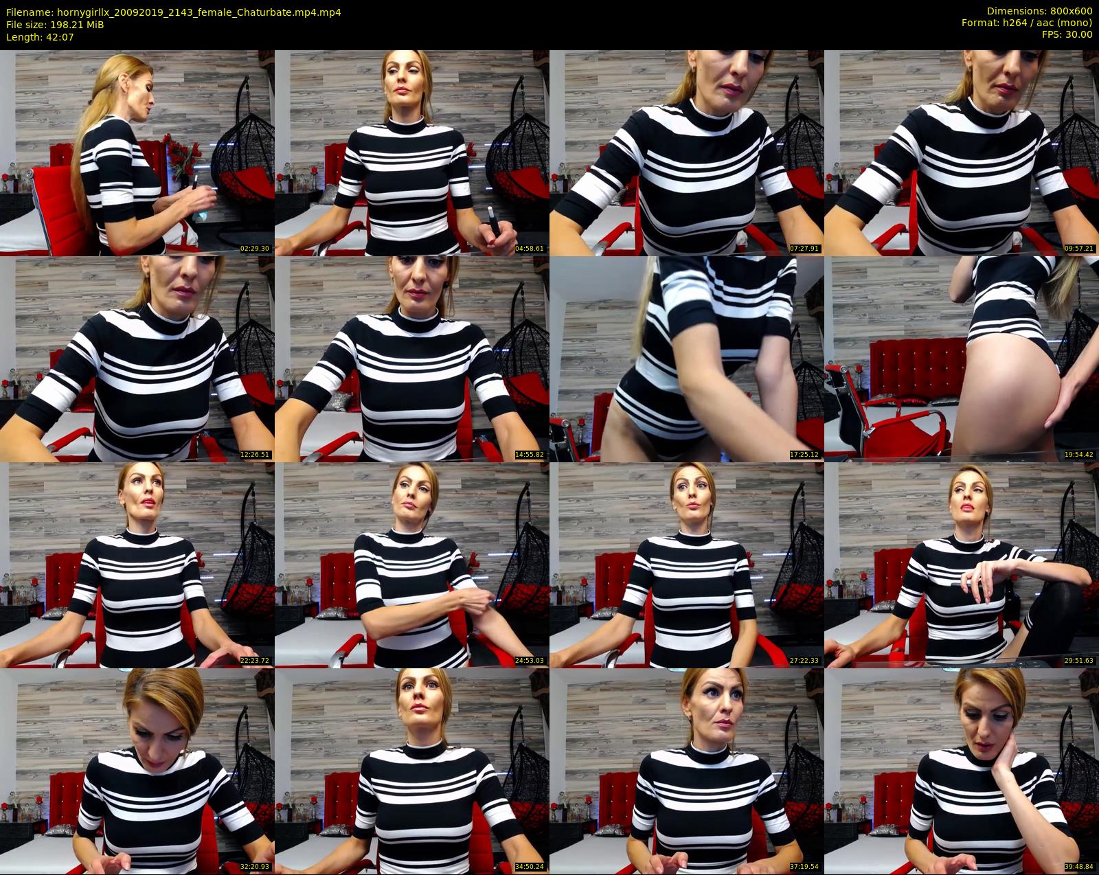 hornygirllx — 43 minute Chaturbate female cam show recording, 480p, Sep 20, 2019
