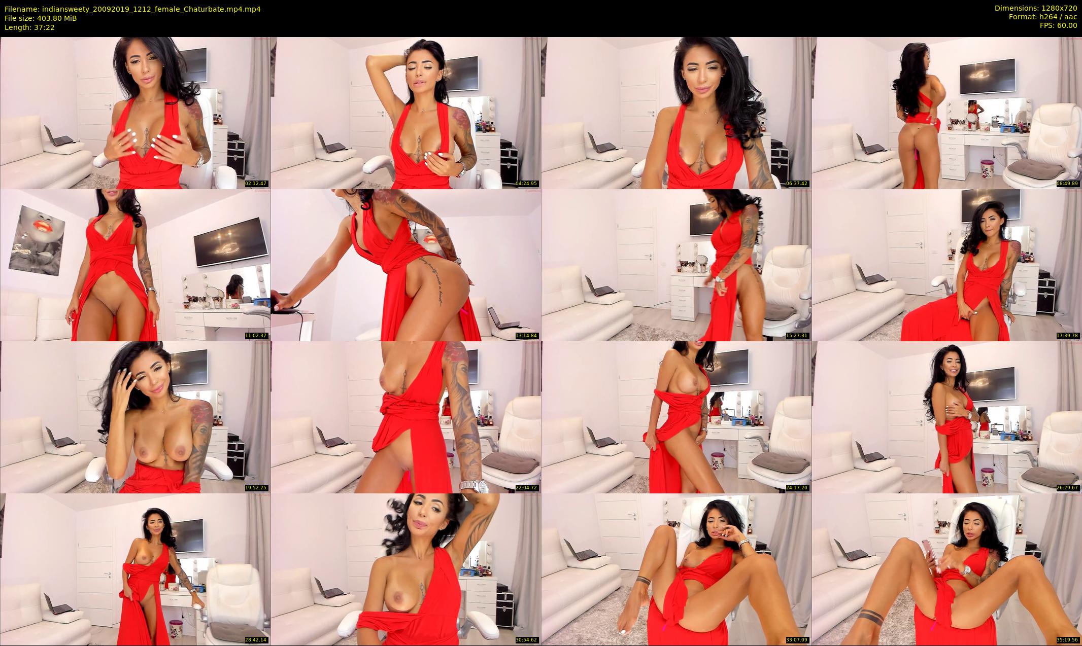 indiansweety — 38 minute Chaturbate female cam show recording, 720p, Sep 20, 2019