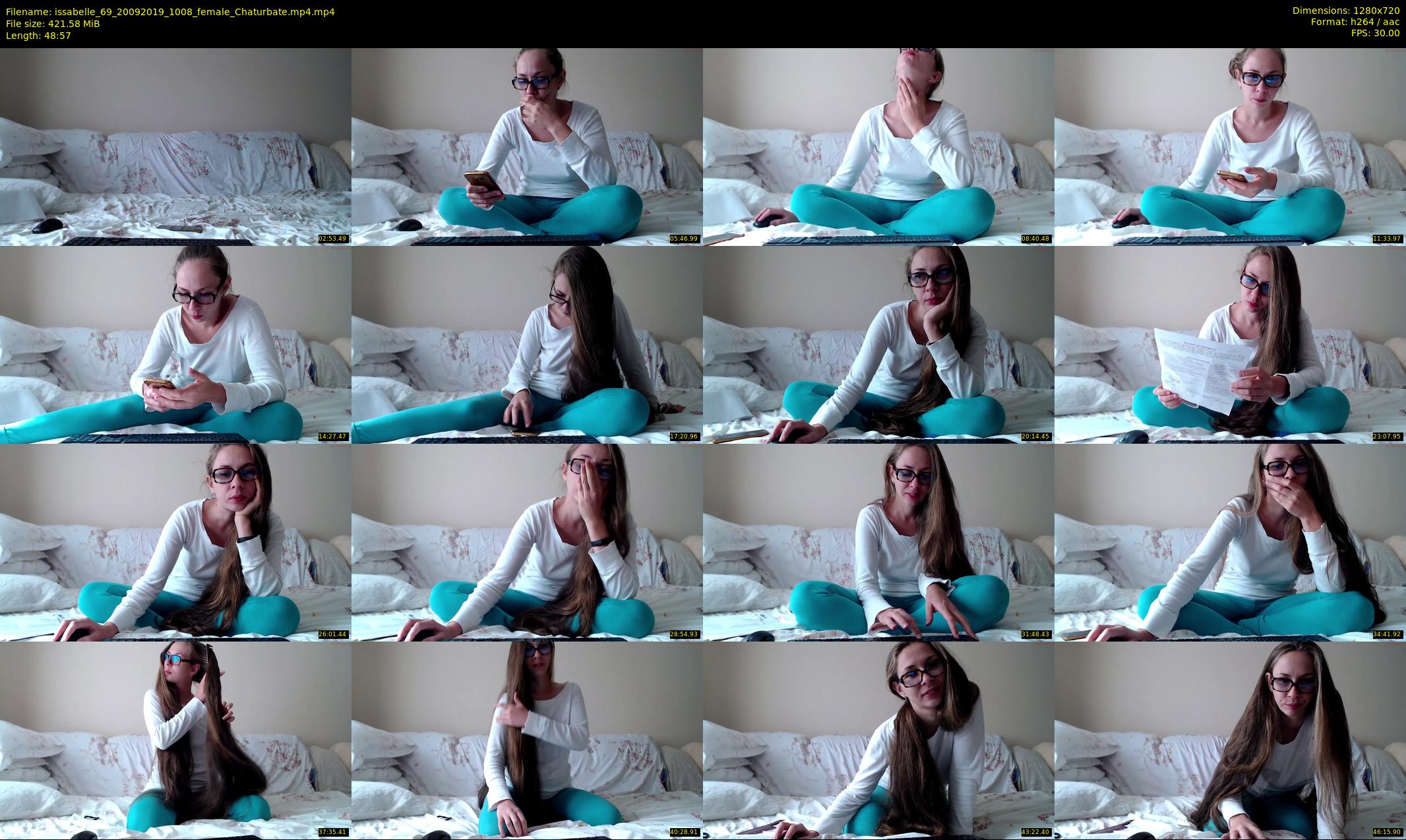 issabelle_69 — 49 minute Chaturbate couple cam show recording, 720p, Sep 20, 2019