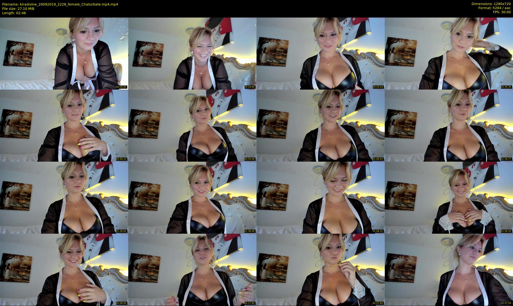 kiradivine — 3 minute Chaturbate female cam show recording, 720p, Sep 20, 2019