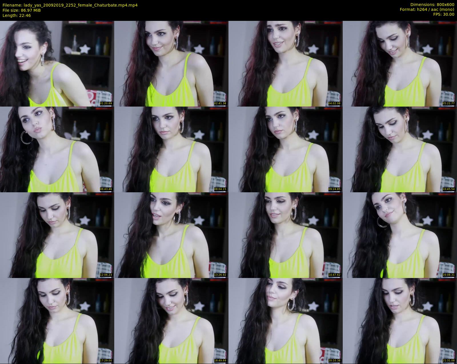 lady_yas — 23 minute Chaturbate female cam show recording, 480p, Sep 20, 2019