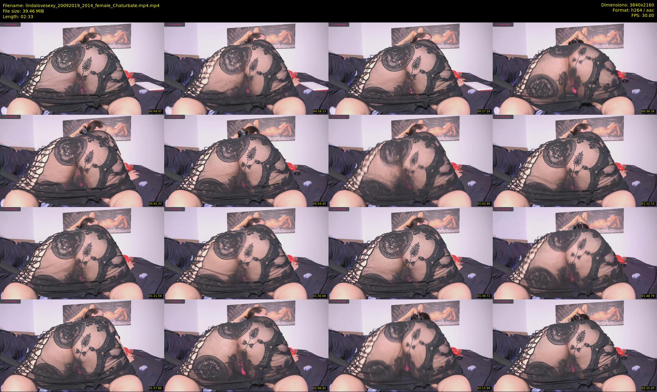lindalovesexy — 3 minute Chaturbate female cam show recording, 4K, Sep 20, 2019
