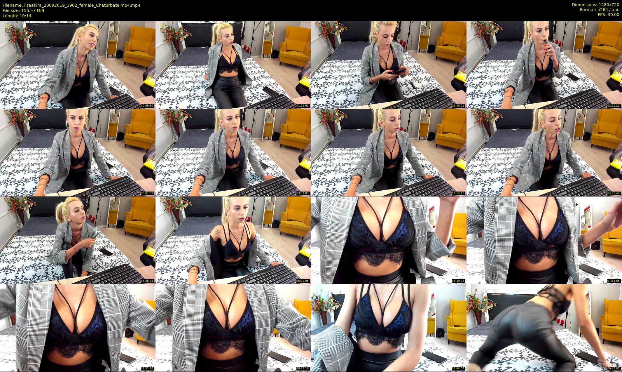 lisaakira — 11 minute Chaturbate female cam show recording, 720p, Sep 20, 2019