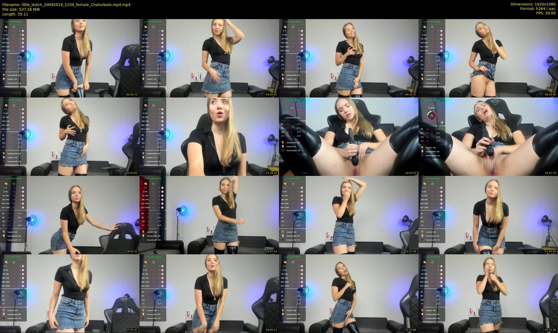 little_dutch — 36 minute Chaturbate female cam show recording, 1080p, Sep 20, 2019