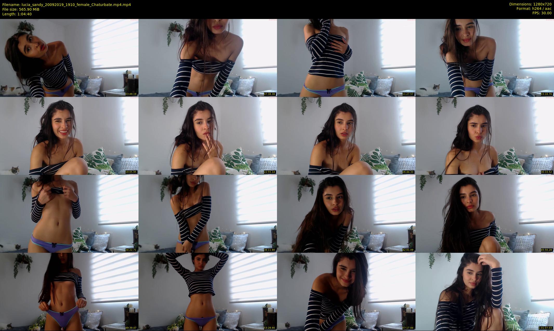 lucia_sandy — 65 minute Chaturbate female cam show recording, 720p, Sep 20, 2019