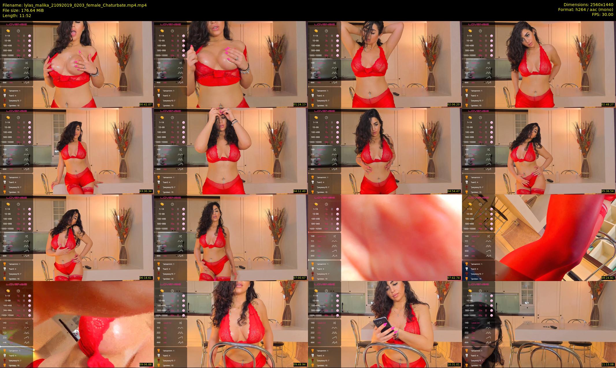 lylas_malika — 12 minute Chaturbate female cam show recording, 1080p, Sep 21, 2019