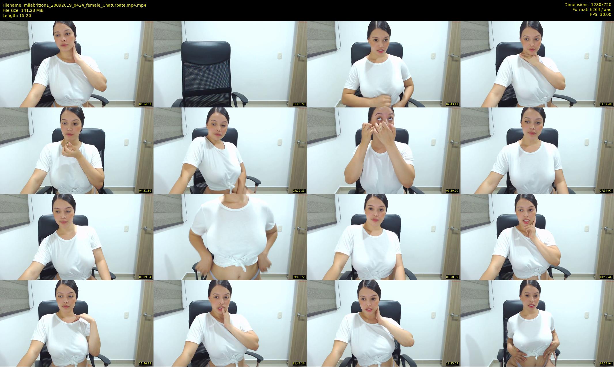 milabritton1 — 16 minute Chaturbate female cam show recording, 720p, Sep 20, 2019