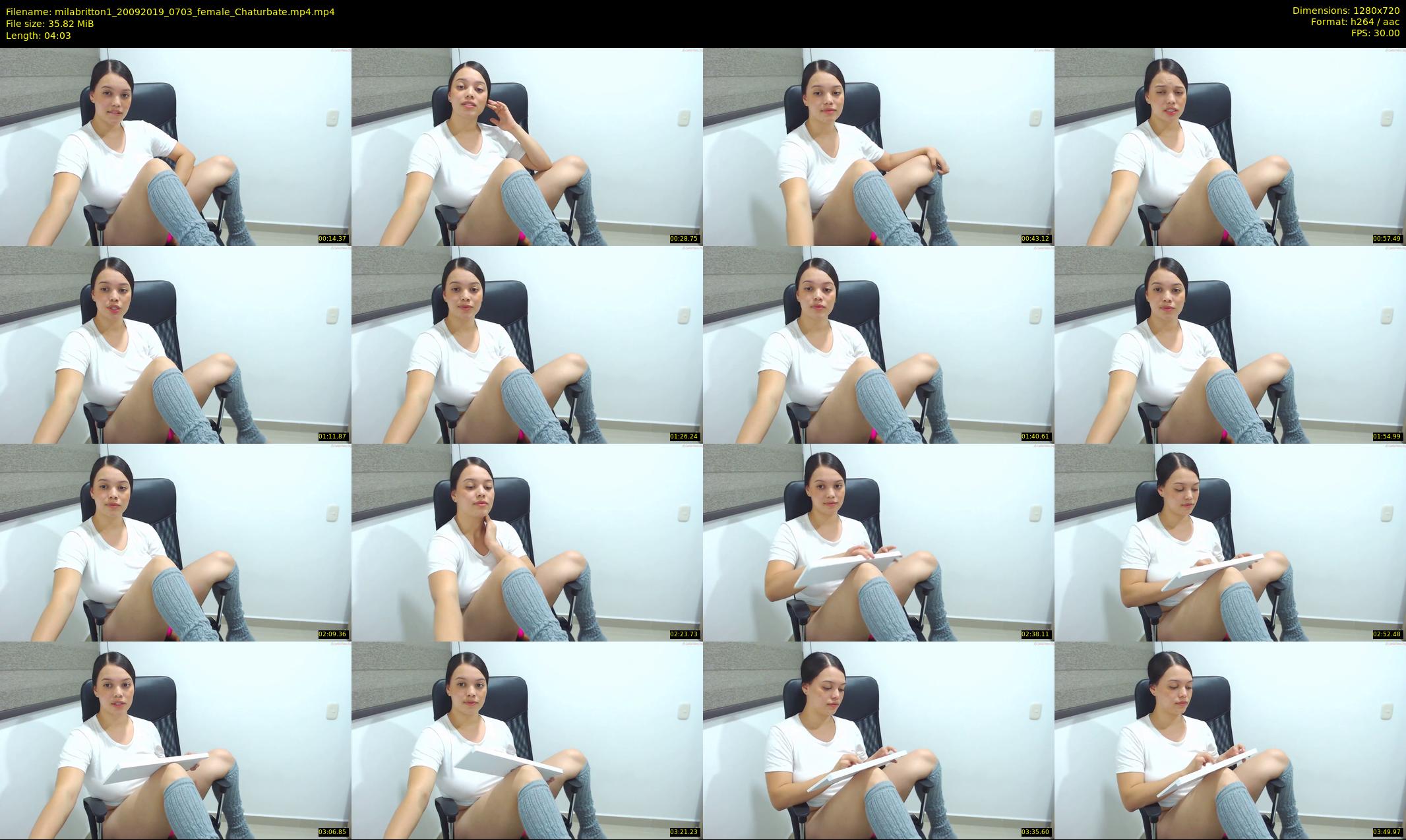 milabritton1 — 5 minute Chaturbate female cam show recording, 720p, Sep 20, 2019