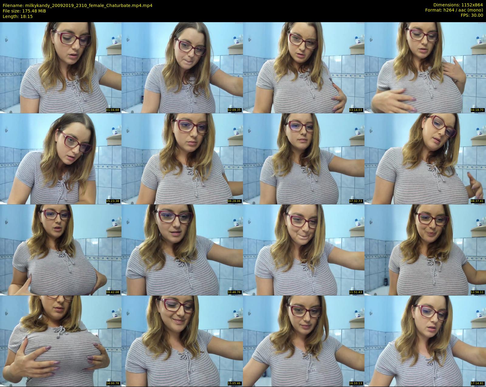 milkykandy — 19 minute Chaturbate female cam show recording, 720p, Sep 20, 2019