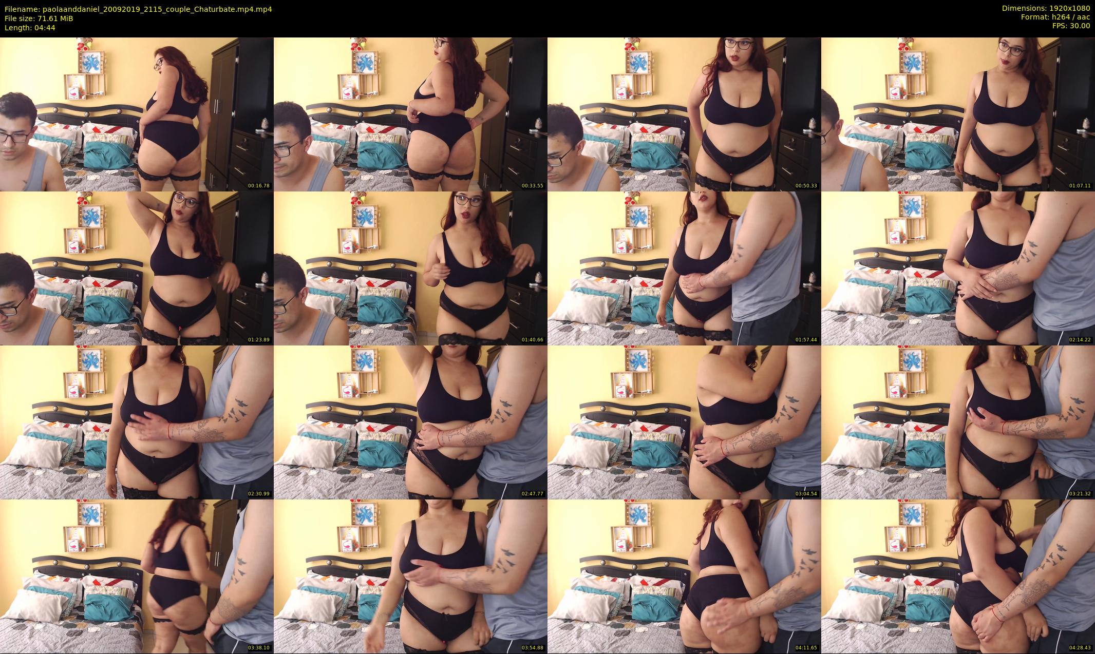 paolaanddaniel — 5 minute Chaturbate couple cam show recording, 1080p, Sep 20, 2019