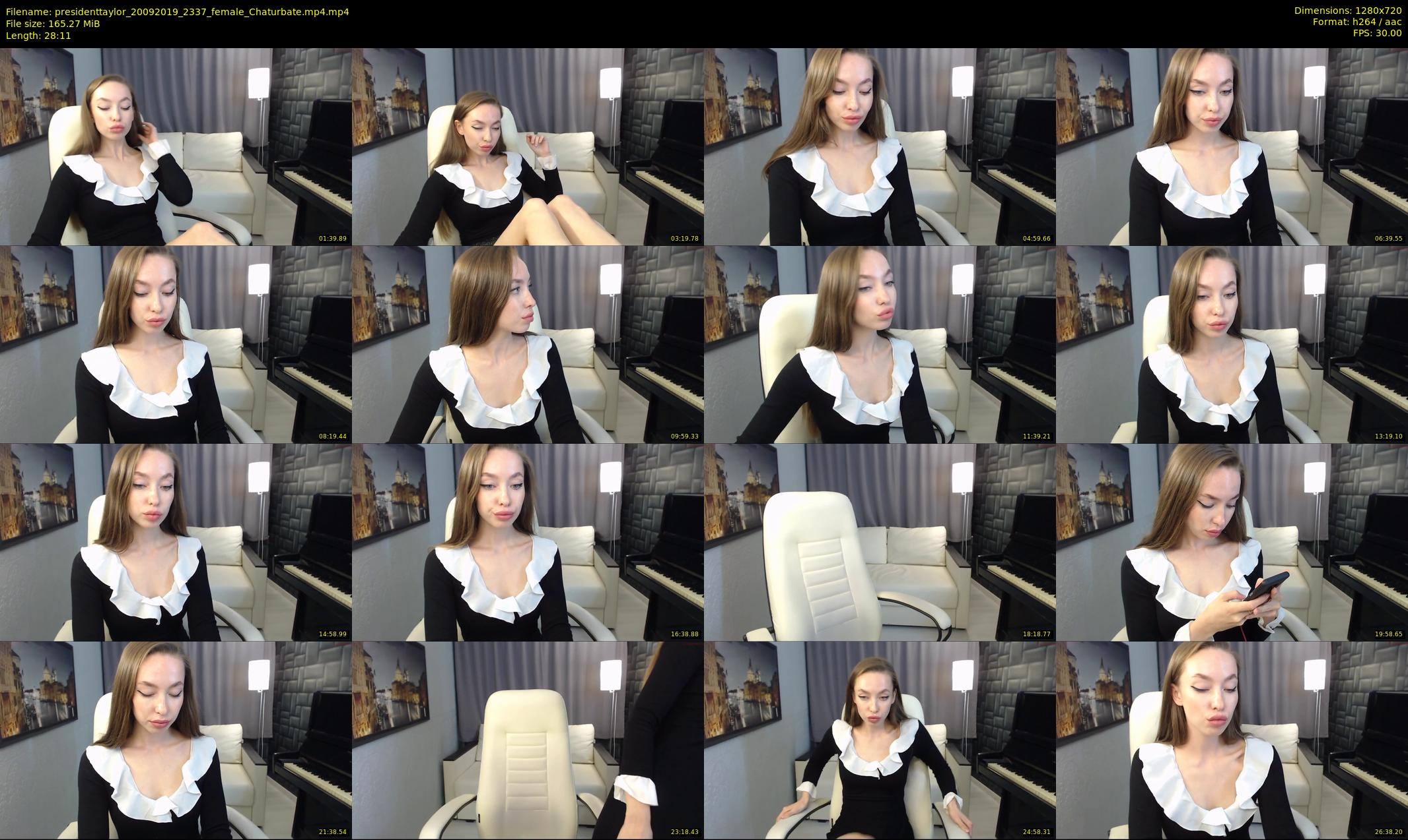 presidenttaylor — 29 minute Chaturbate female cam show recording, 720p, Sep 20, 2019