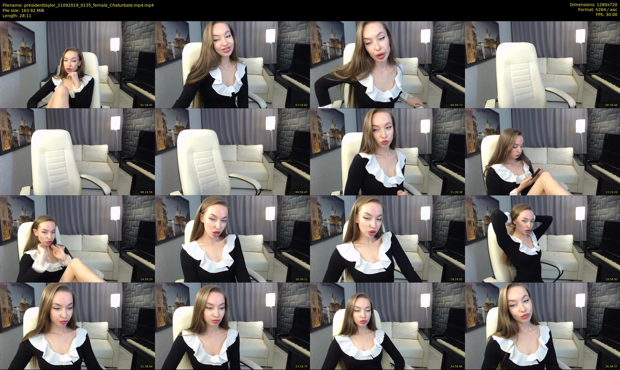 presidenttaylor — 29 minute Chaturbate female cam show recording, 720p, Sep 21, 2019