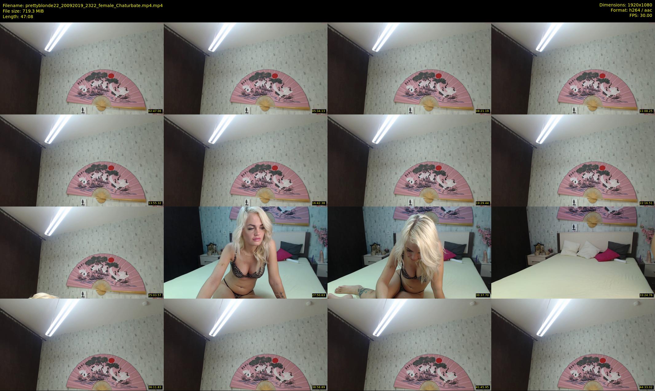 prettyblonde22 — 48 minute Chaturbate female cam show recording, 1080p, Sep 20, 2019