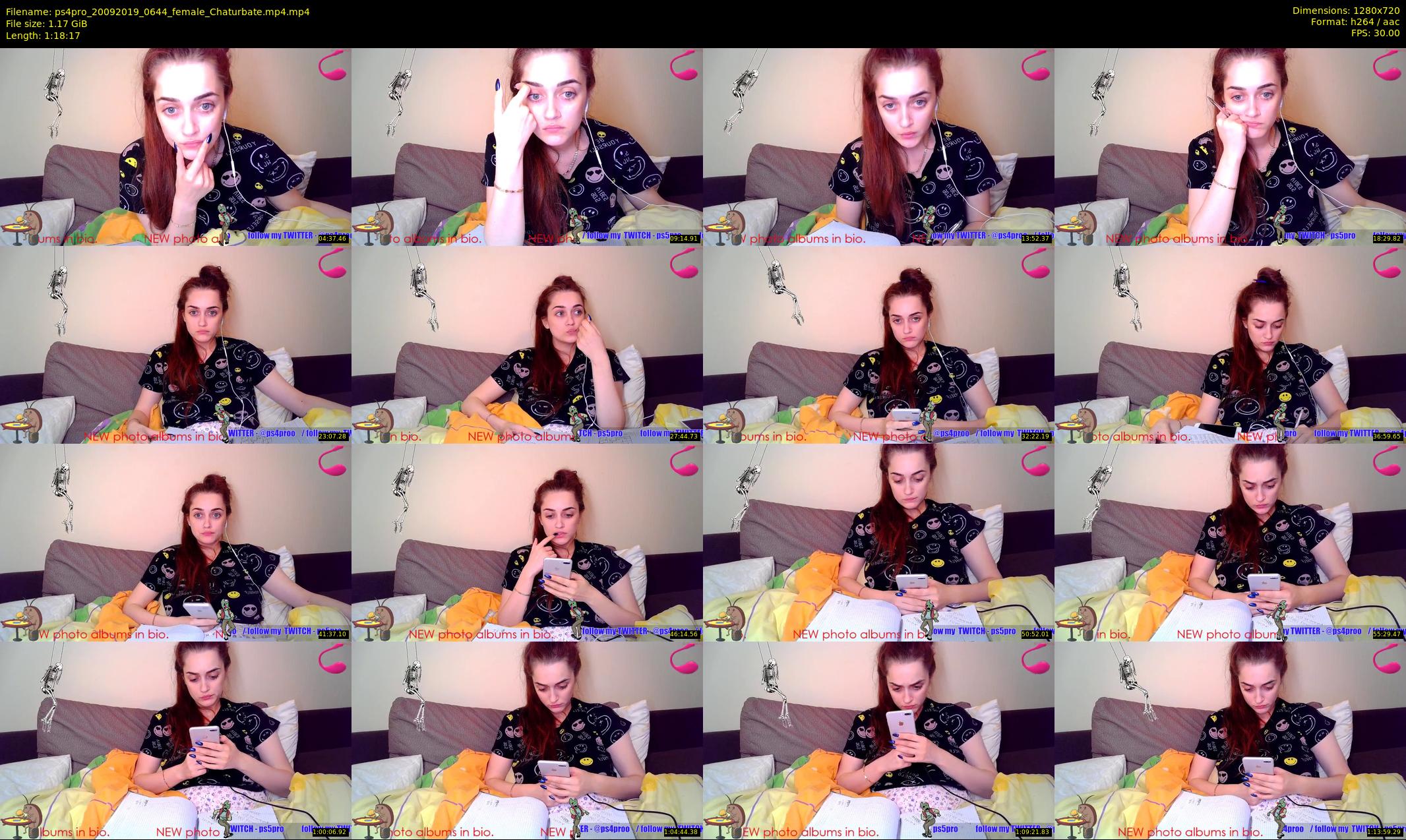 ps4pro — 79 minute Chaturbate female cam show recording, 720p, Sep 20, 2019