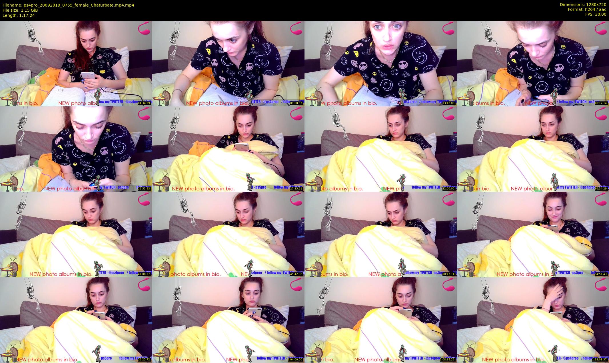 ps4pro — 78 minute Chaturbate female cam show recording, 720p, Sep 20, 2019