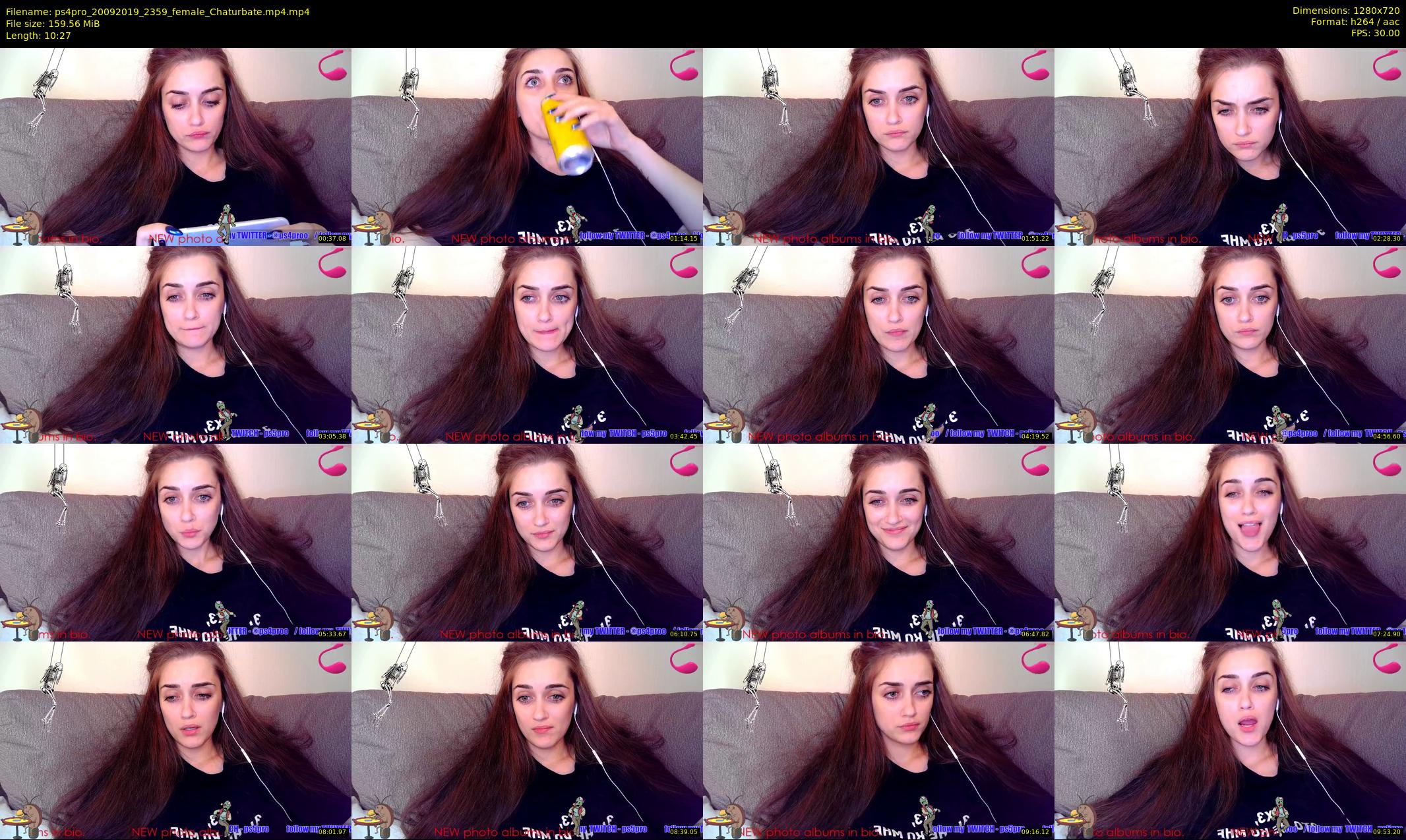 ps4pro — 11 minute Chaturbate female cam show recording, 720p, Sep 20, 2019