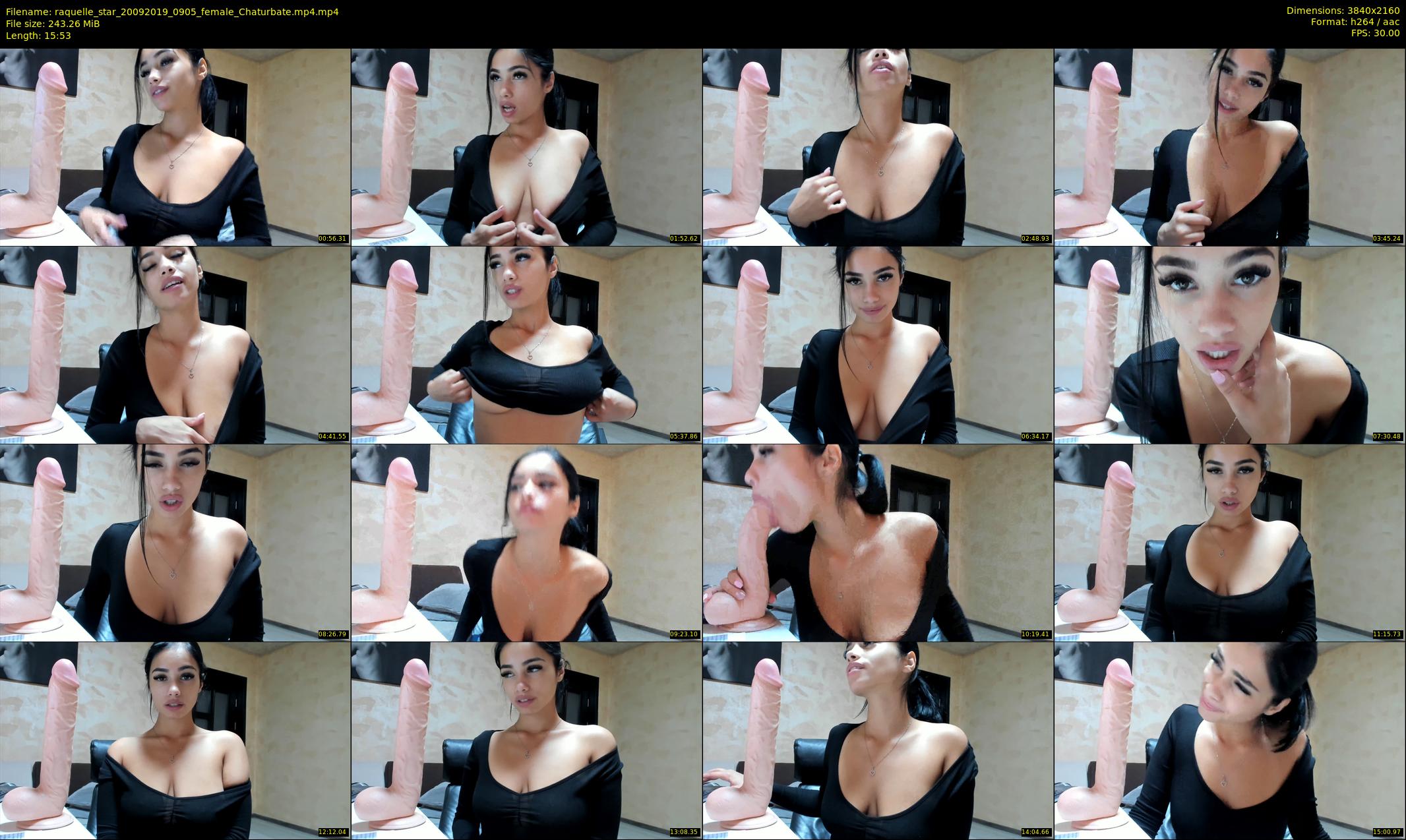 raquelle_star — 16 minute Chaturbate couple cam show recording, 4K, Sep 20, 2019