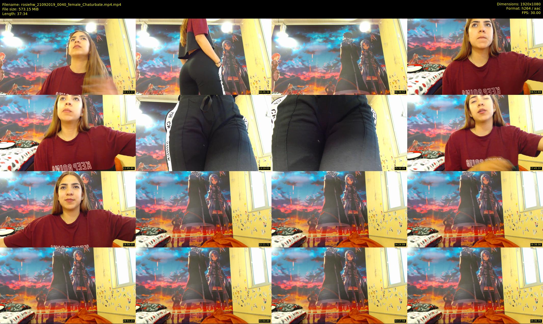 rosiehw — 38 minute Chaturbate couple cam show recording, 1080p, Sep 21, 2019