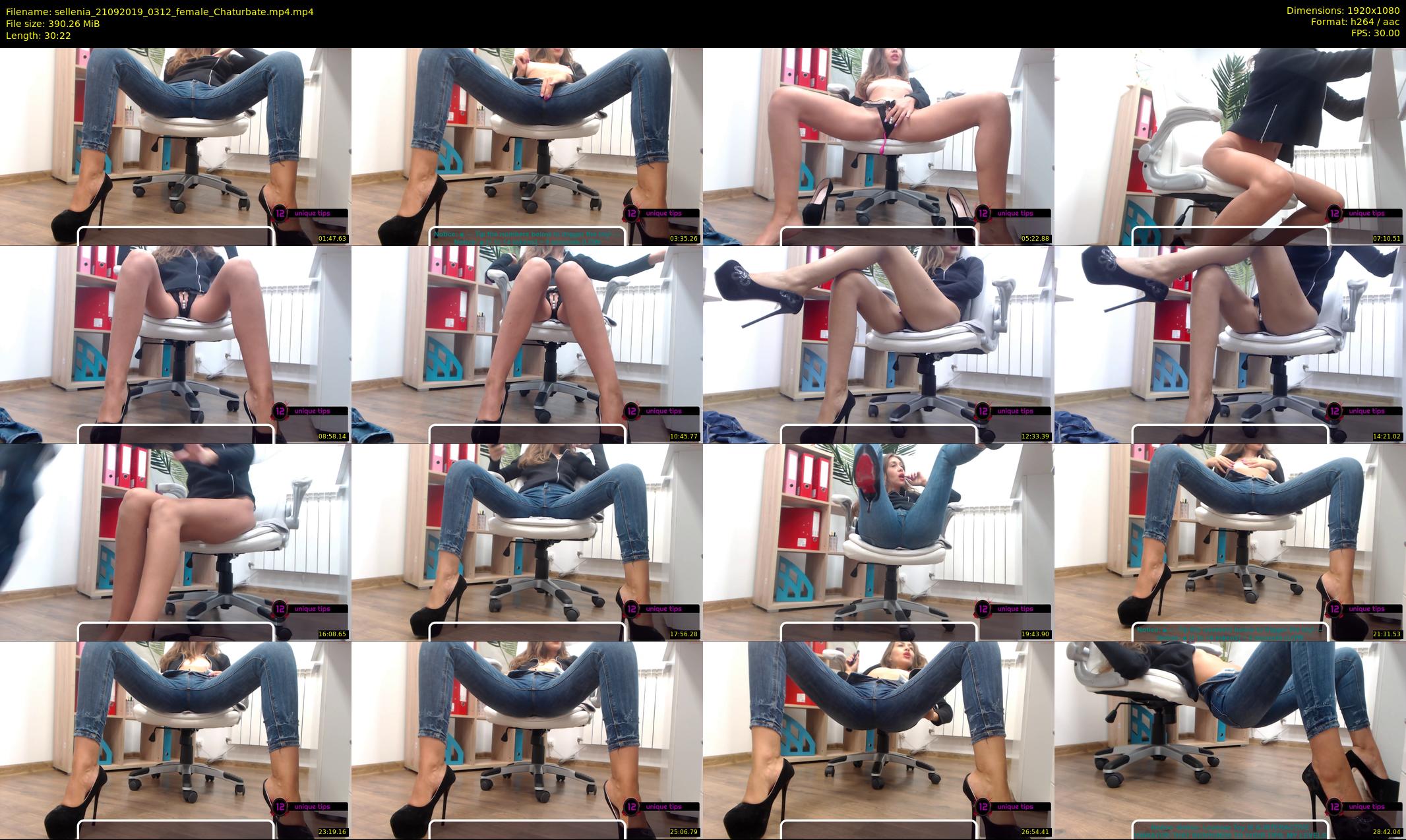 sellenia — 31 minute Chaturbate female cam show recording, 1080p, Sep 21, 2019