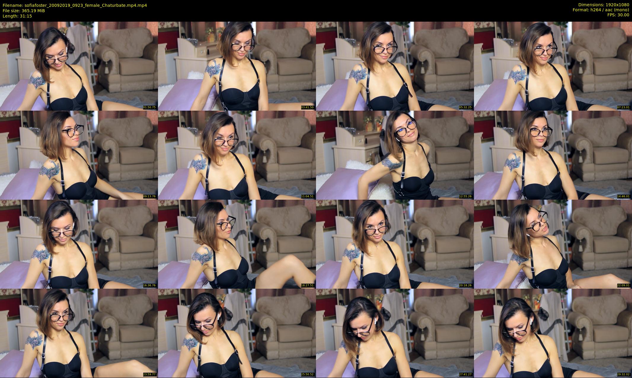 sofiafoster — 32 minute Chaturbate female cam show recording, 1080p, Sep 20, 2019