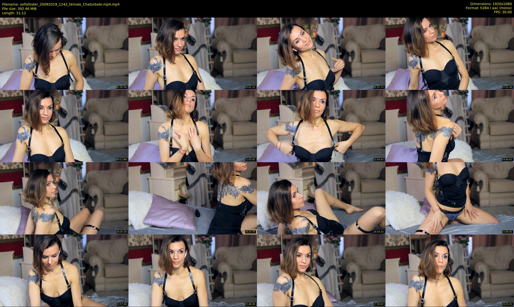 sofiafoster — 32 minute Chaturbate female cam show recording, 1080p, Sep 20, 2019