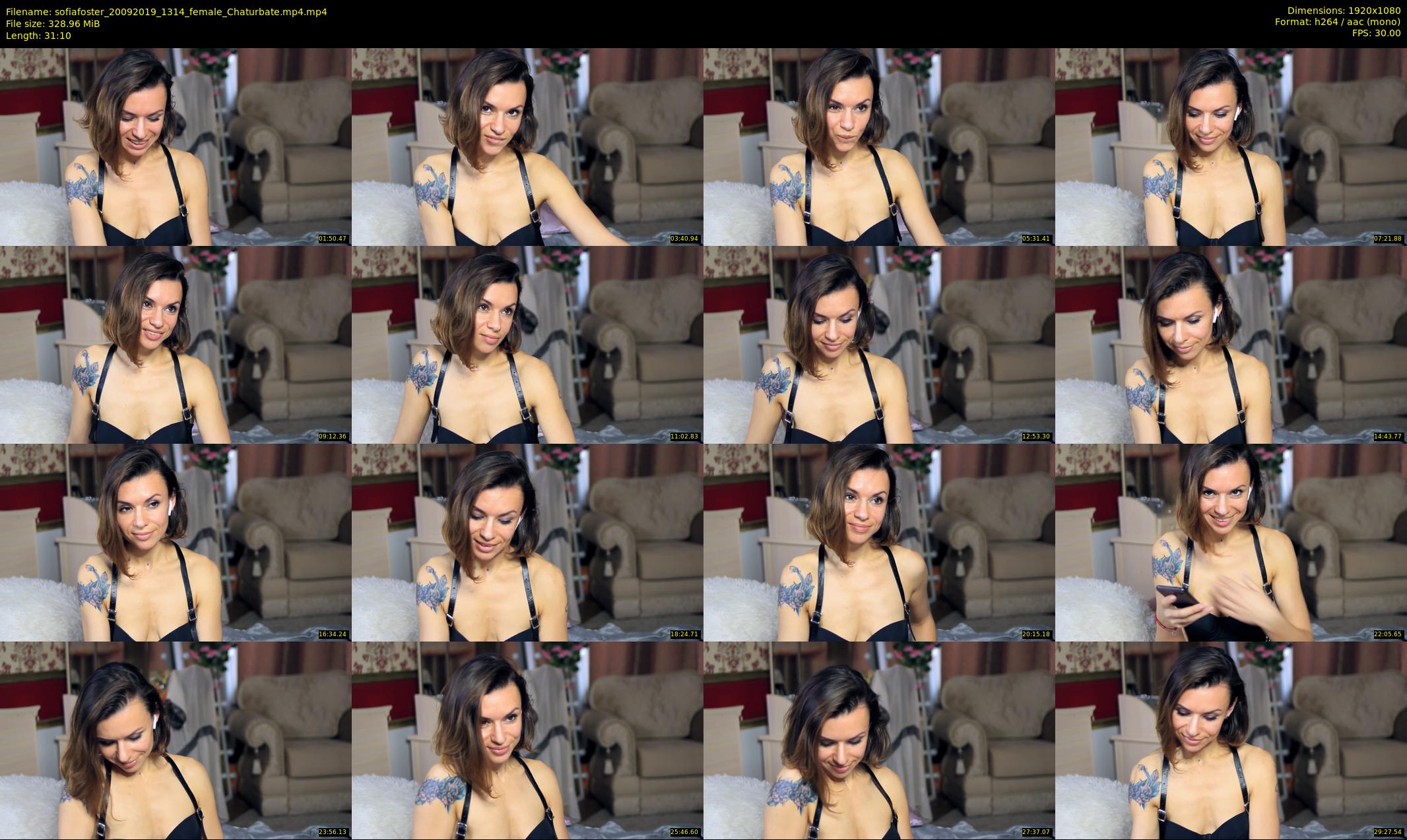 sofiafoster — 32 minute Chaturbate female cam show recording, 1080p, Sep 20, 2019