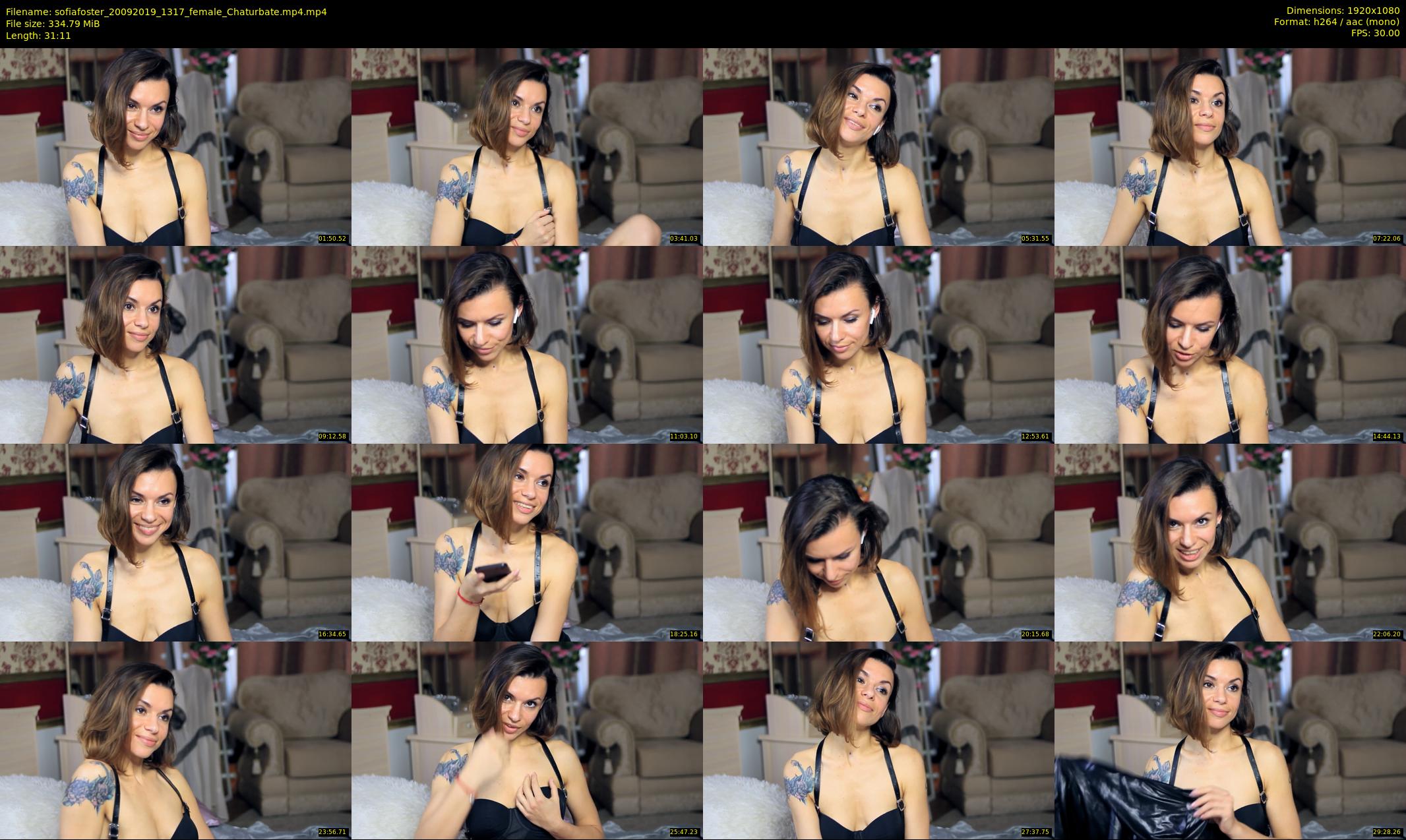 sofiafoster — 32 minute Chaturbate female cam show recording, 1080p, Sep 20, 2019