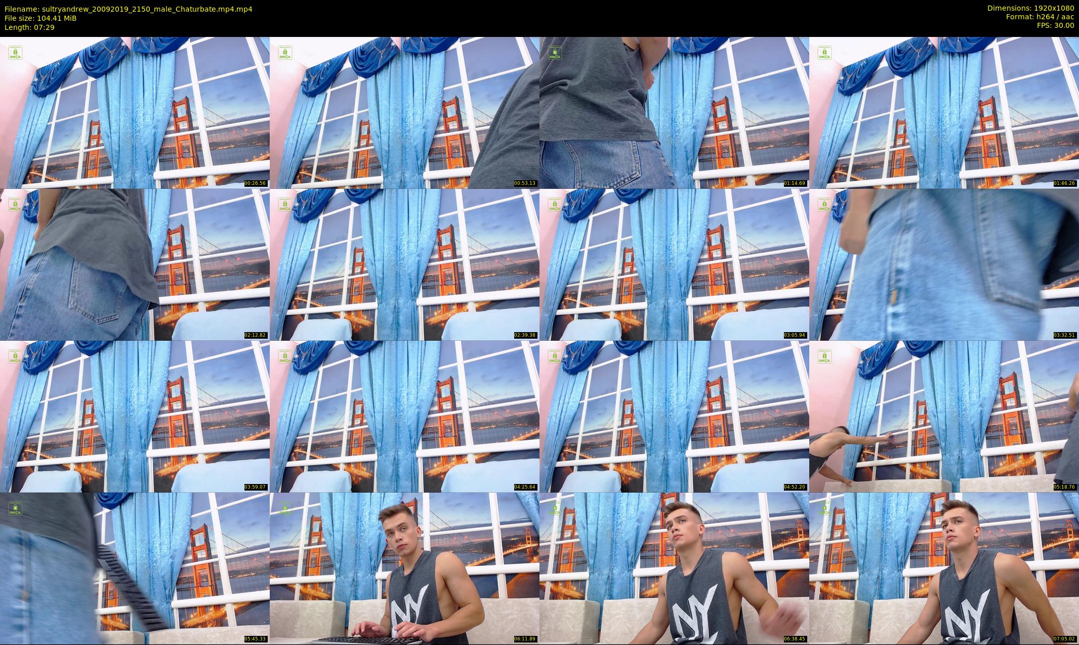 sultryandrew — 8 minute Chaturbate male cam show recording, 1080p, Sep 20, 2019