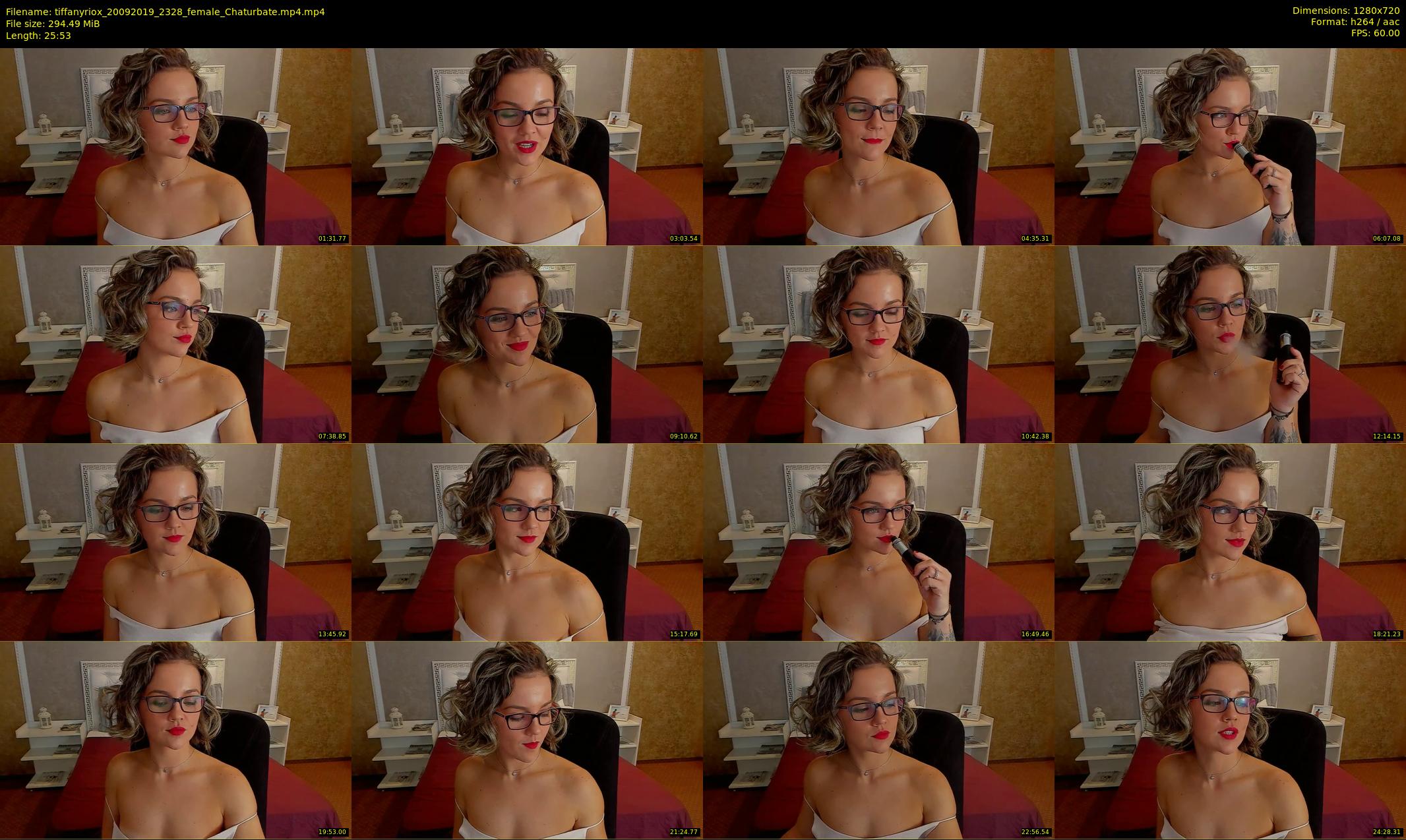 tiffanyriox — 26 minute Chaturbate female cam show recording, 720p, Sep 20, 2019