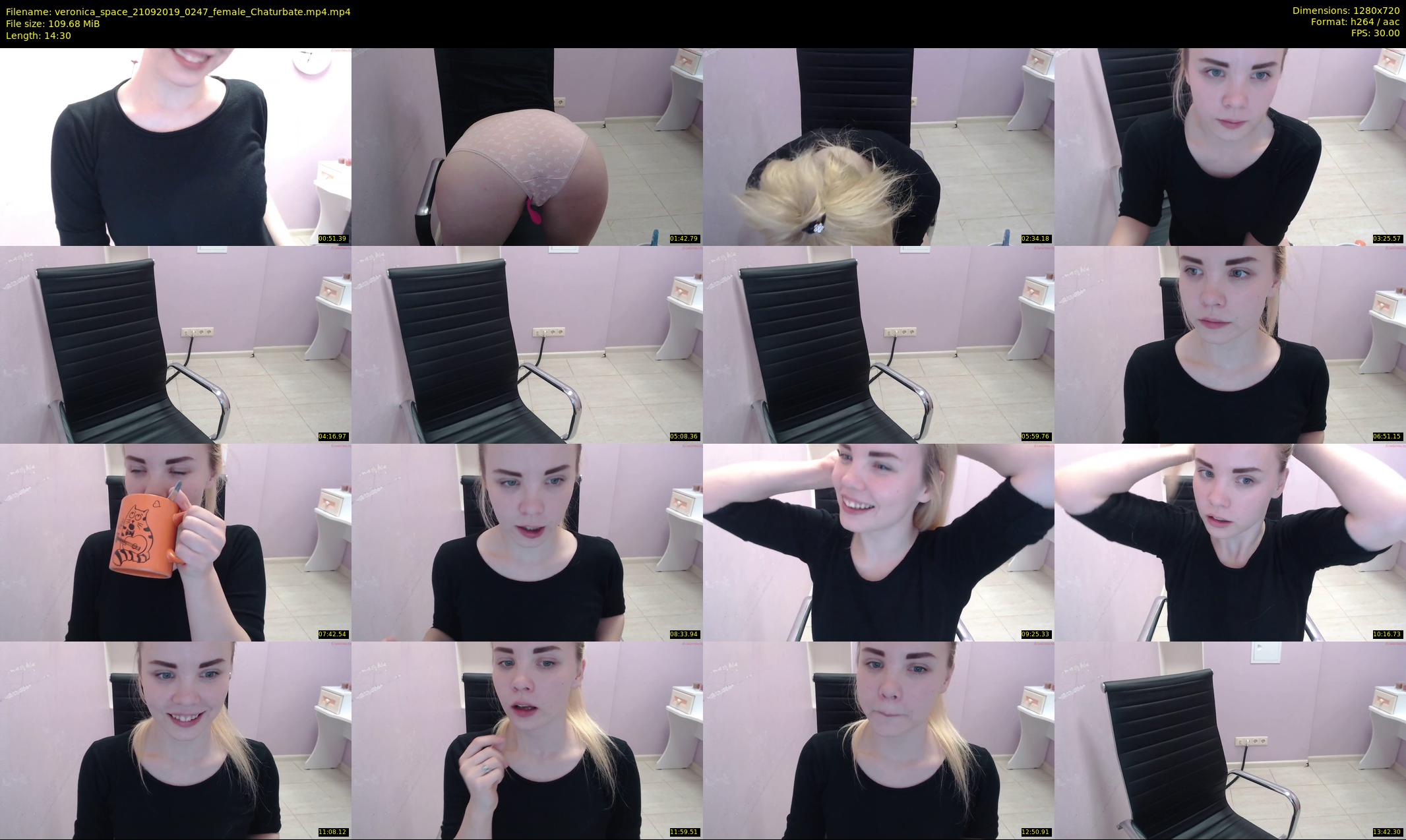 veronica_space — 15 minute Chaturbate female cam show recording, 720p, Sep 21, 2019