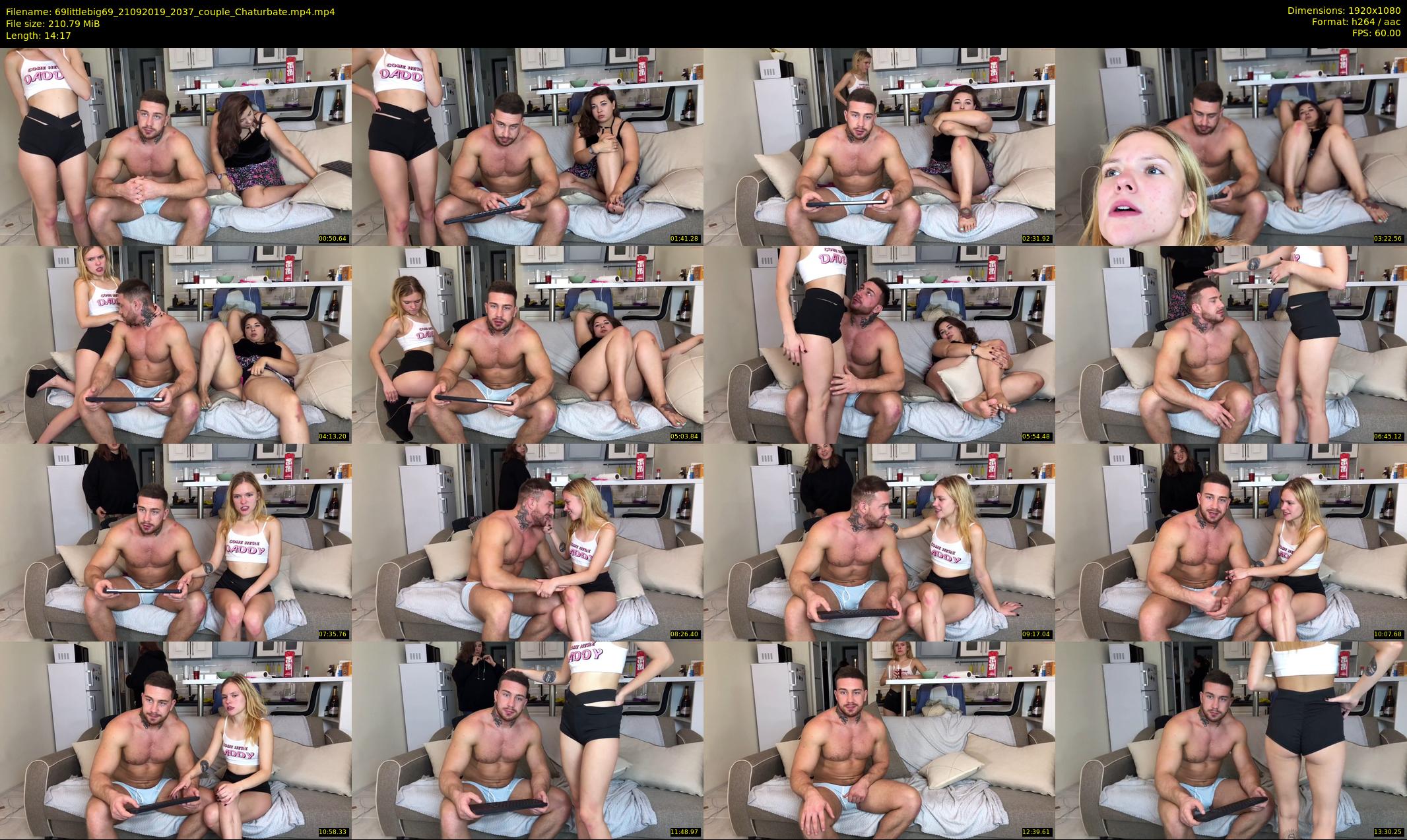 69littlebig69 — 15 minute Chaturbate couple cam show recording, 1080p, Sep 21, 2019
