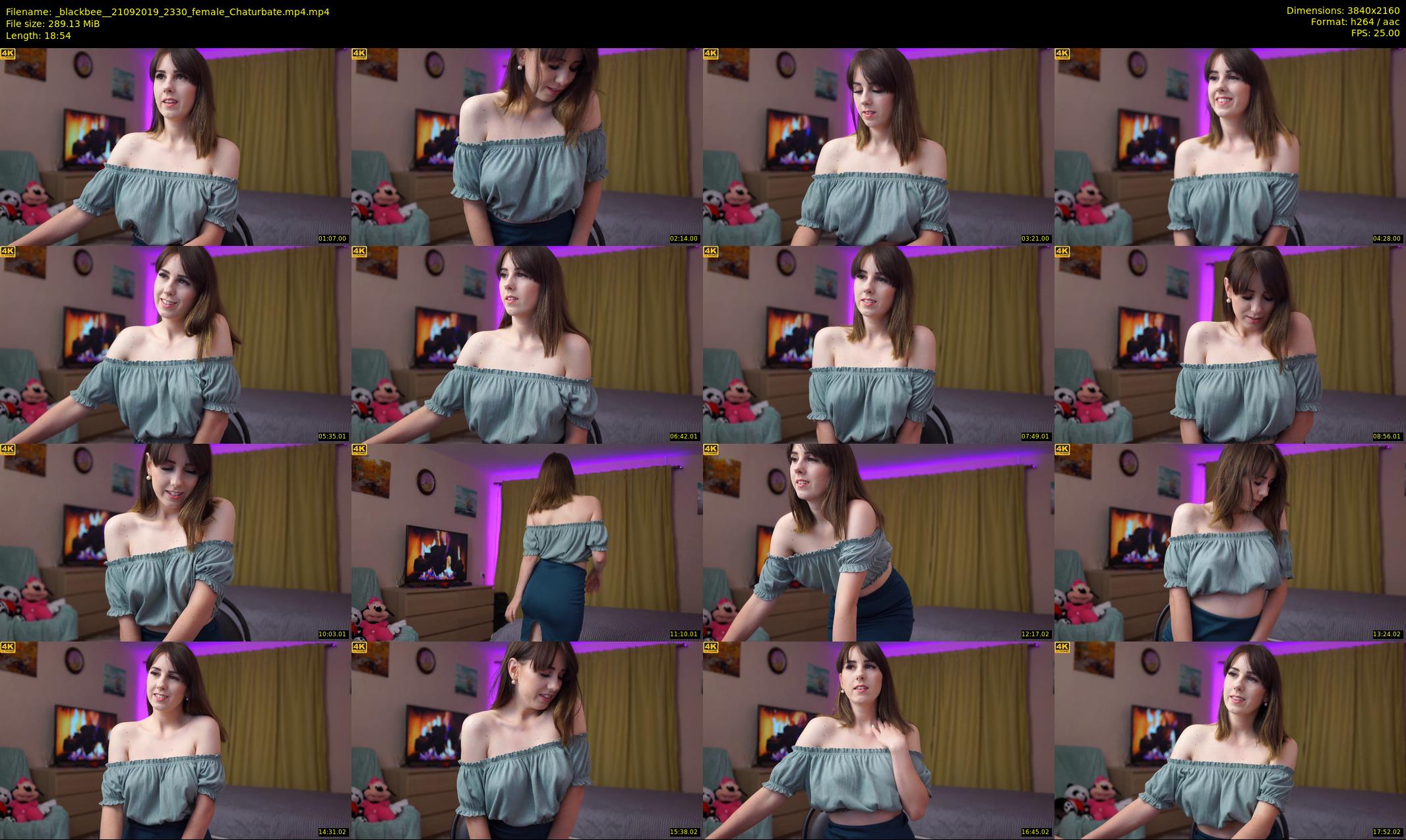_blackbee_ — 19 minute Chaturbate female cam show recording, 4K, Sep 21, 2019