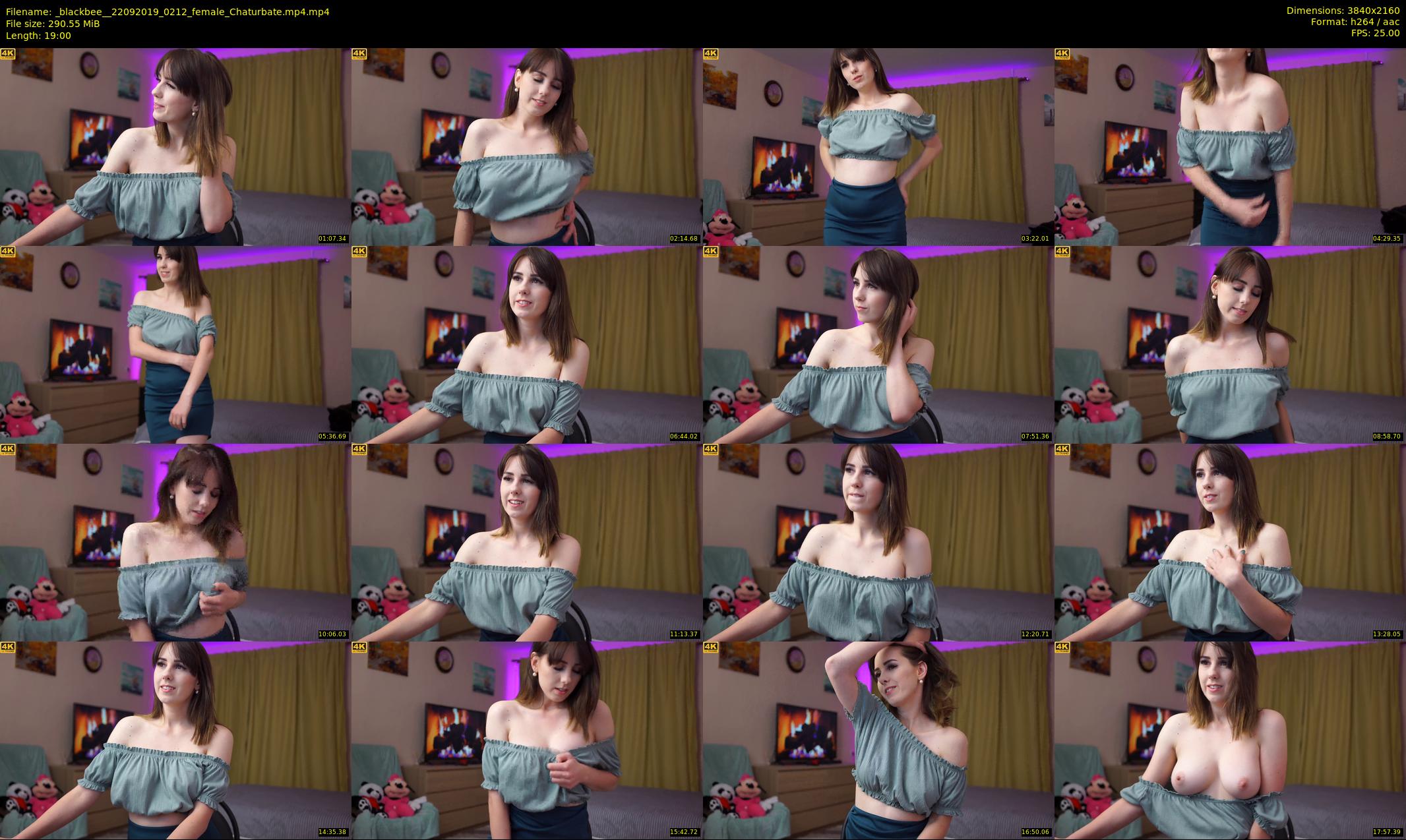 _blackbee_ — 19 minute Chaturbate female cam show recording, 4K, Sep 22, 2019