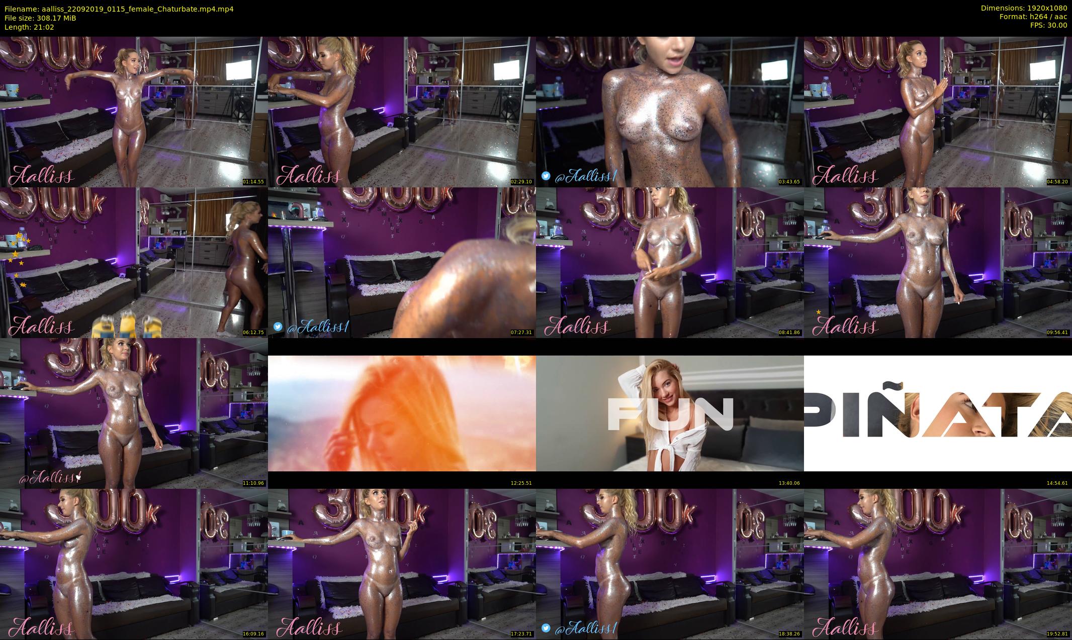 aalliss — 22 minute Chaturbate female cam show recording, 1080p, Sep 22, 2019