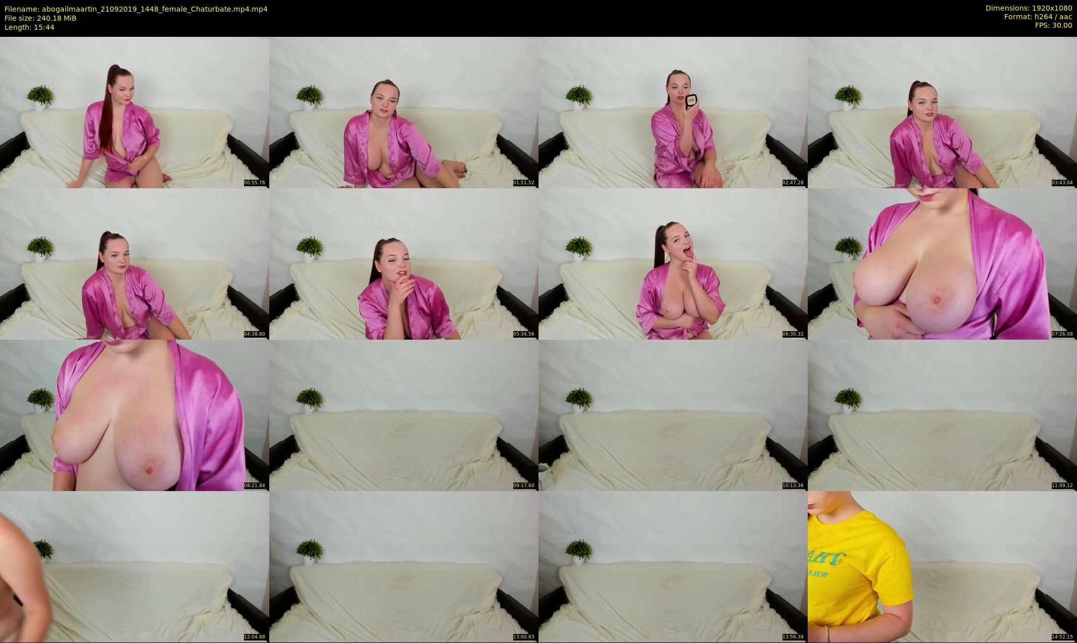 abogailmaartin — 16 minute Chaturbate female cam show recording, 1080p, Sep 21, 2019